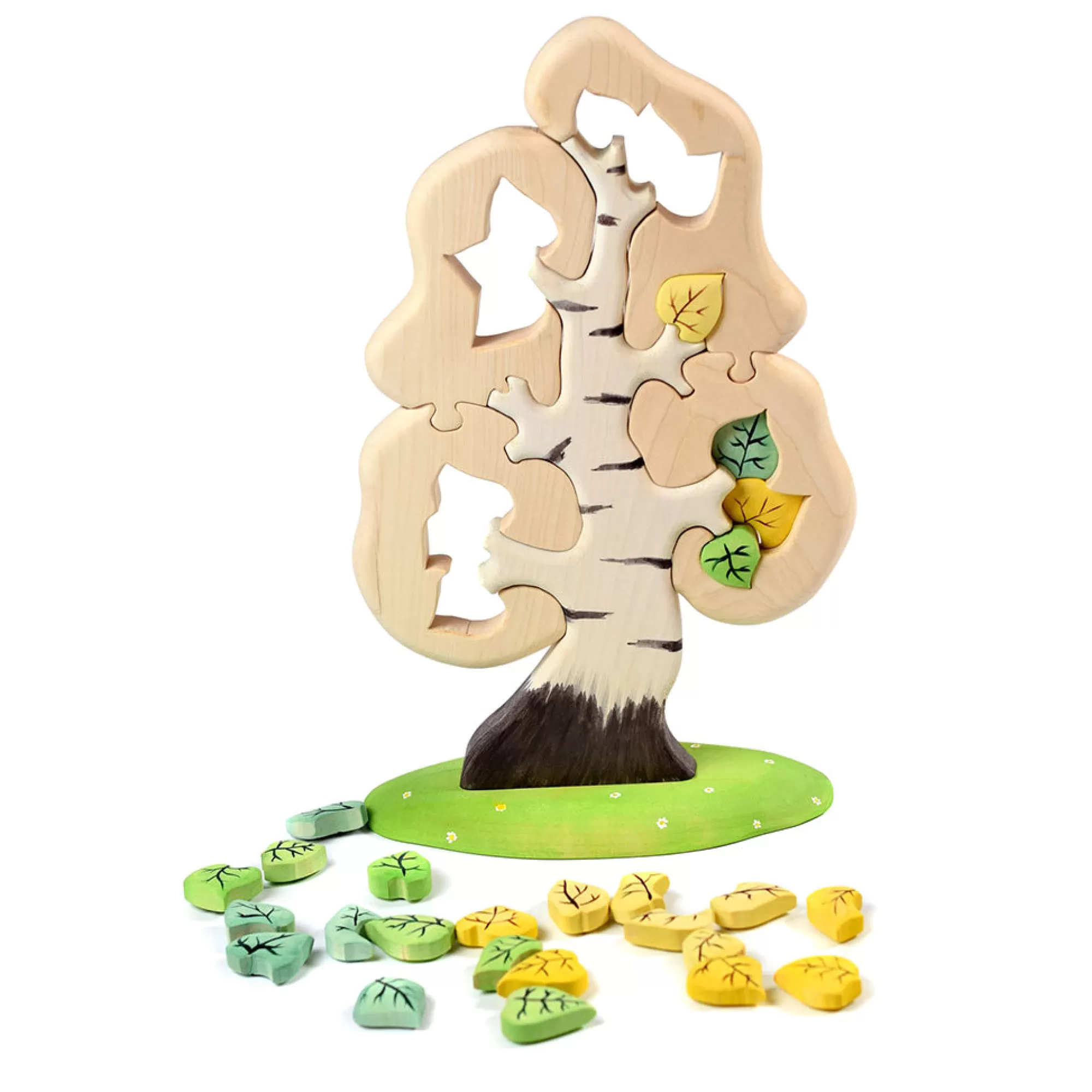 Bumbu Toys Puzzles-Extra Large Wooden Birch Tree Puzzle