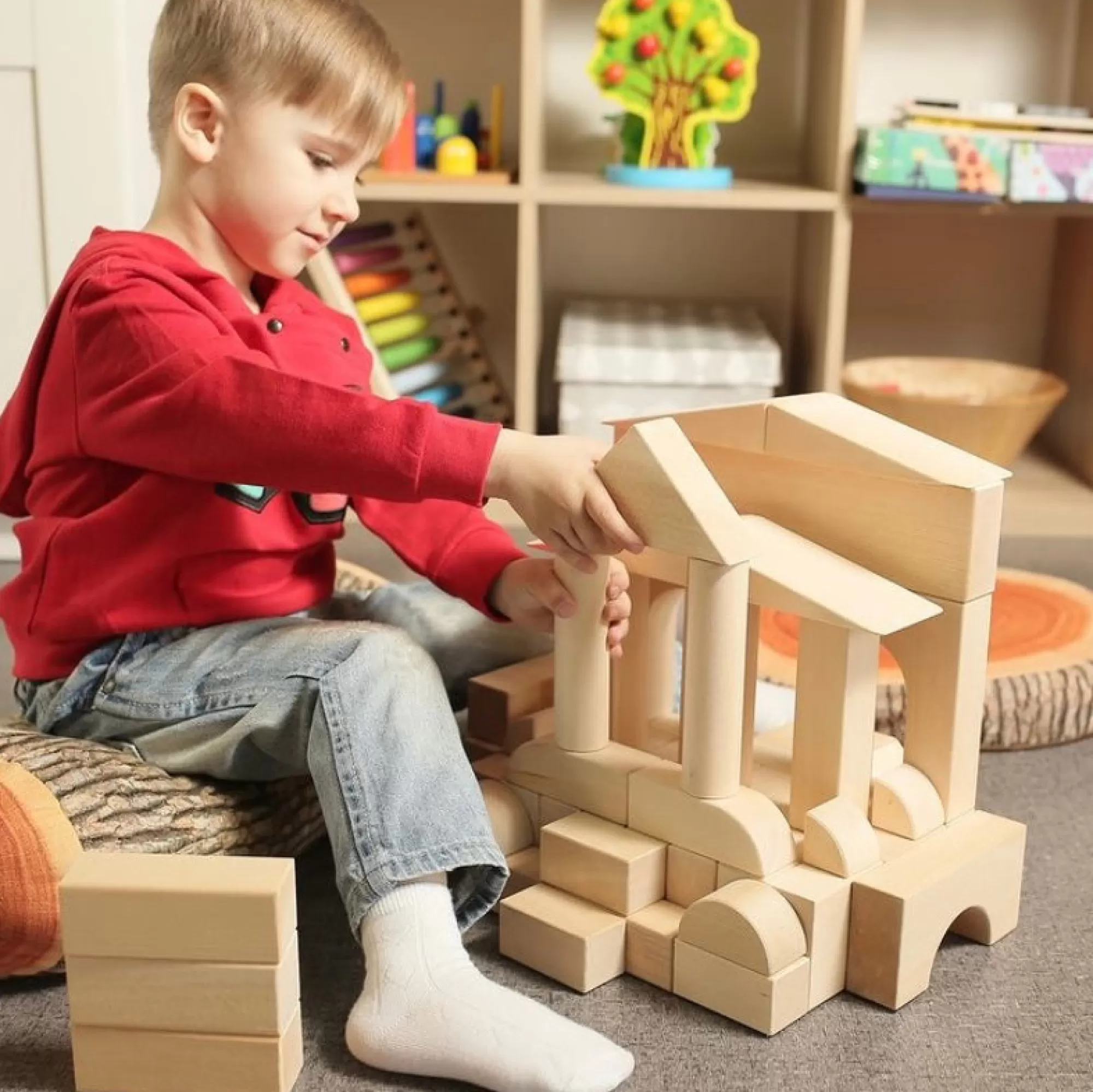 Kubi Dubi Building Blocks-Extra Large Wooden Building Blocks - Archimedes