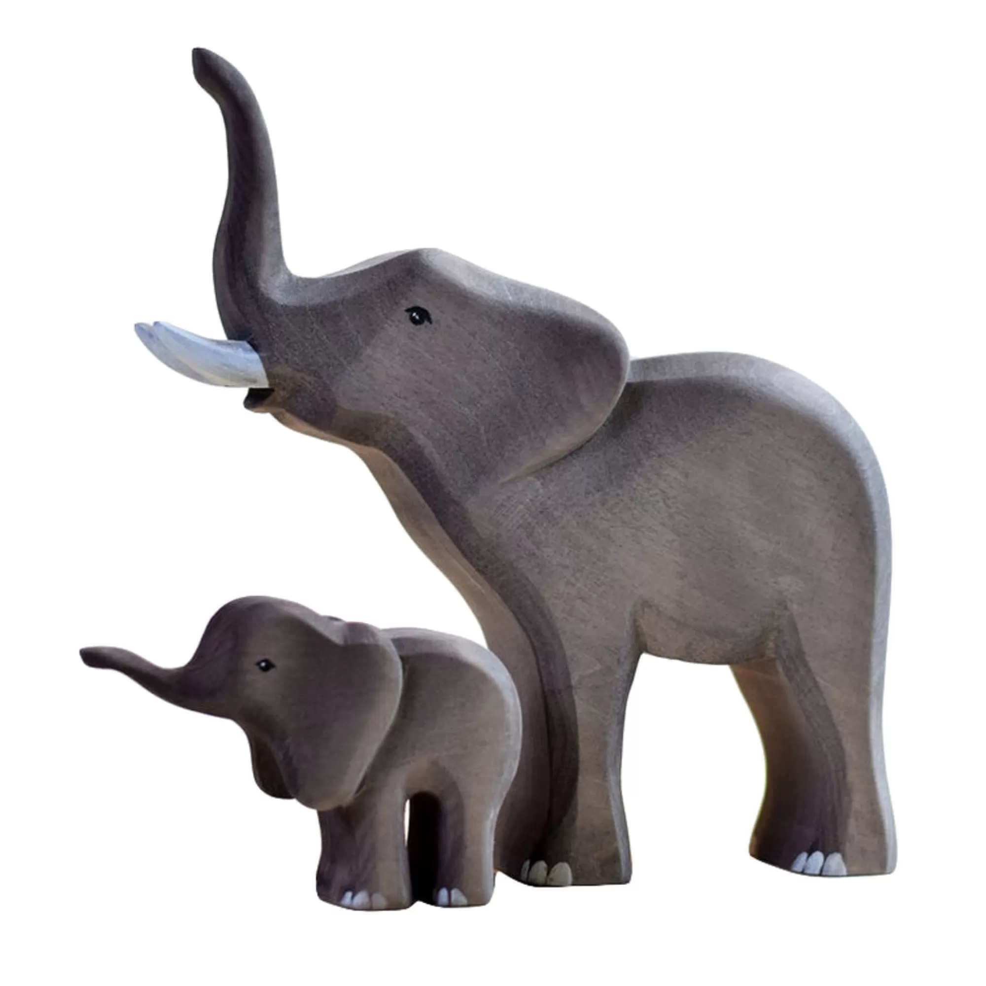 Bumbu Toys African Animals-Extra Large Wooden Elephant Set