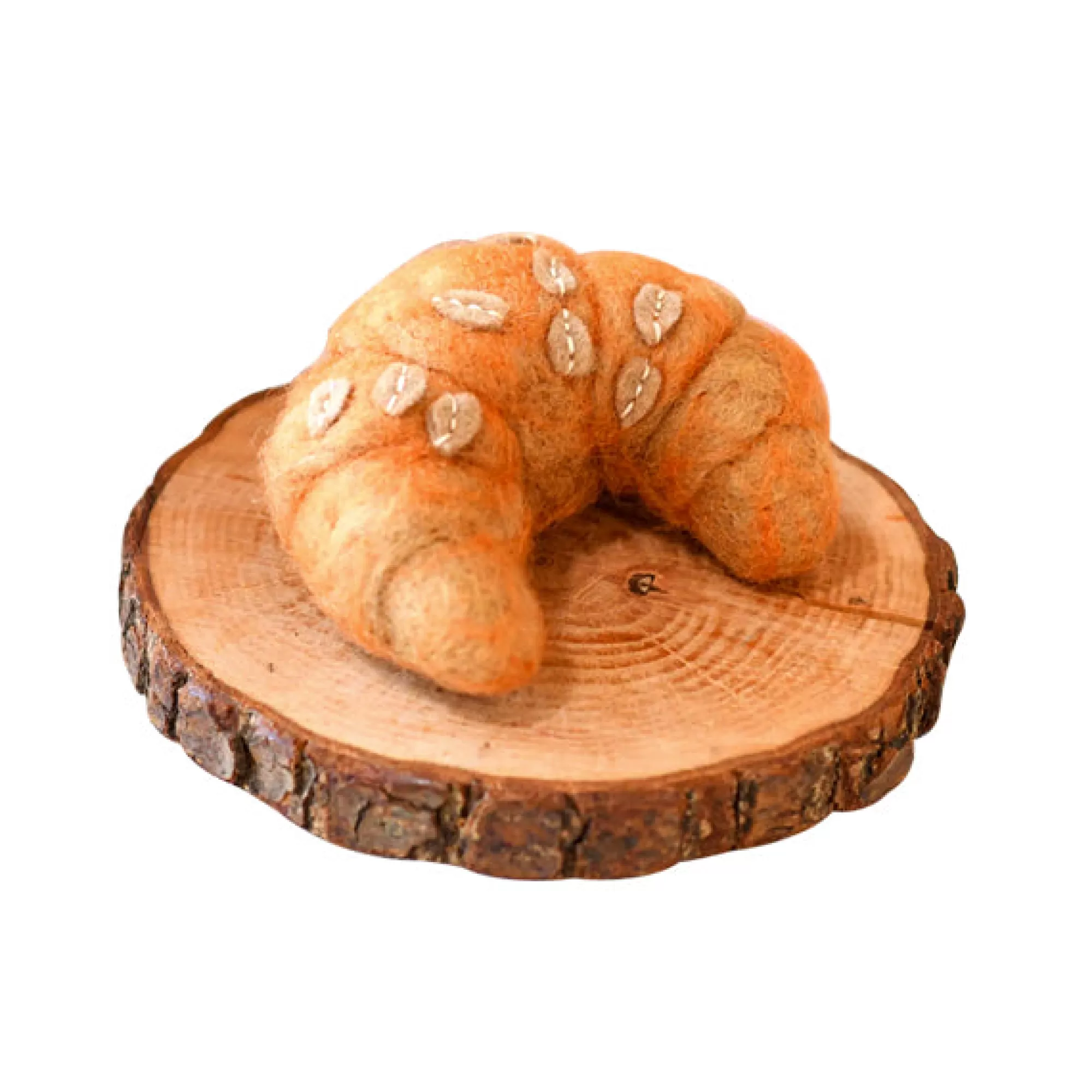 Tara Treasures Pretend Play-Felt Almond Croissant