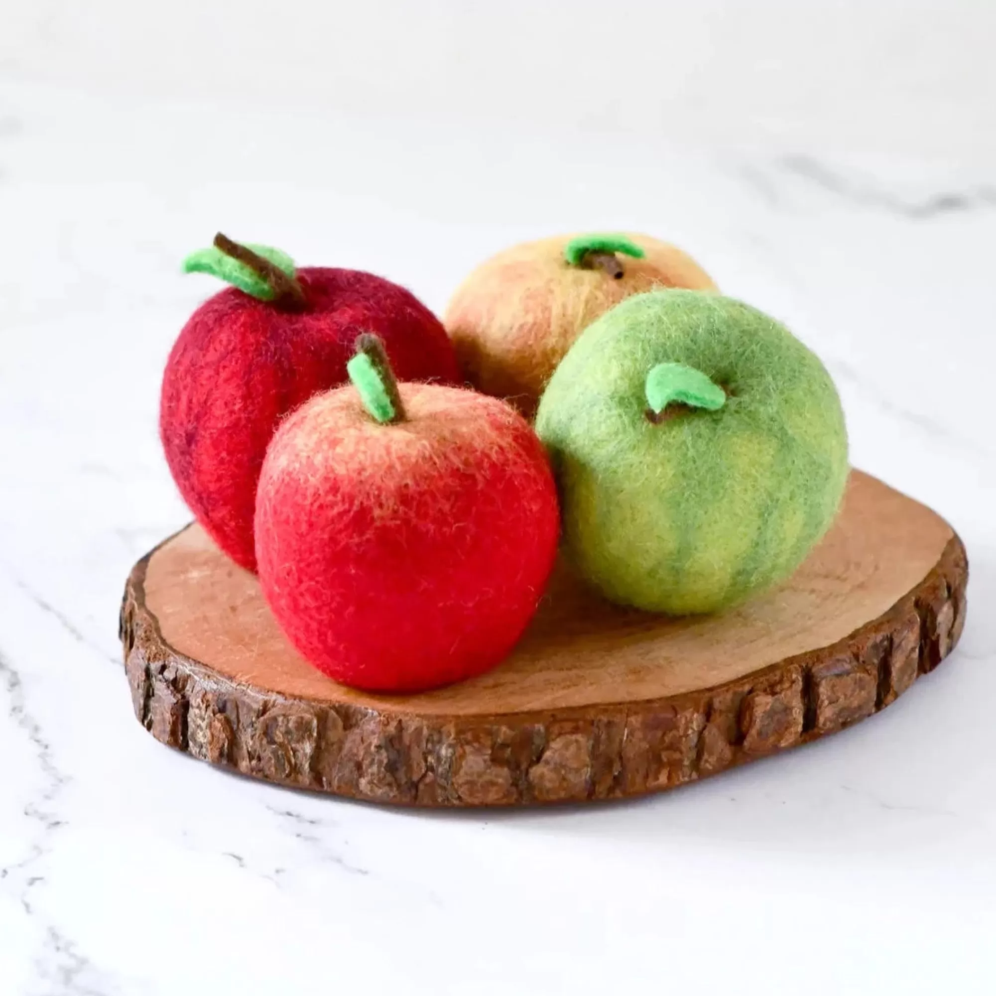 Tara Treasures Pretend Play-Felt Apples (Set Of 4 Apples)