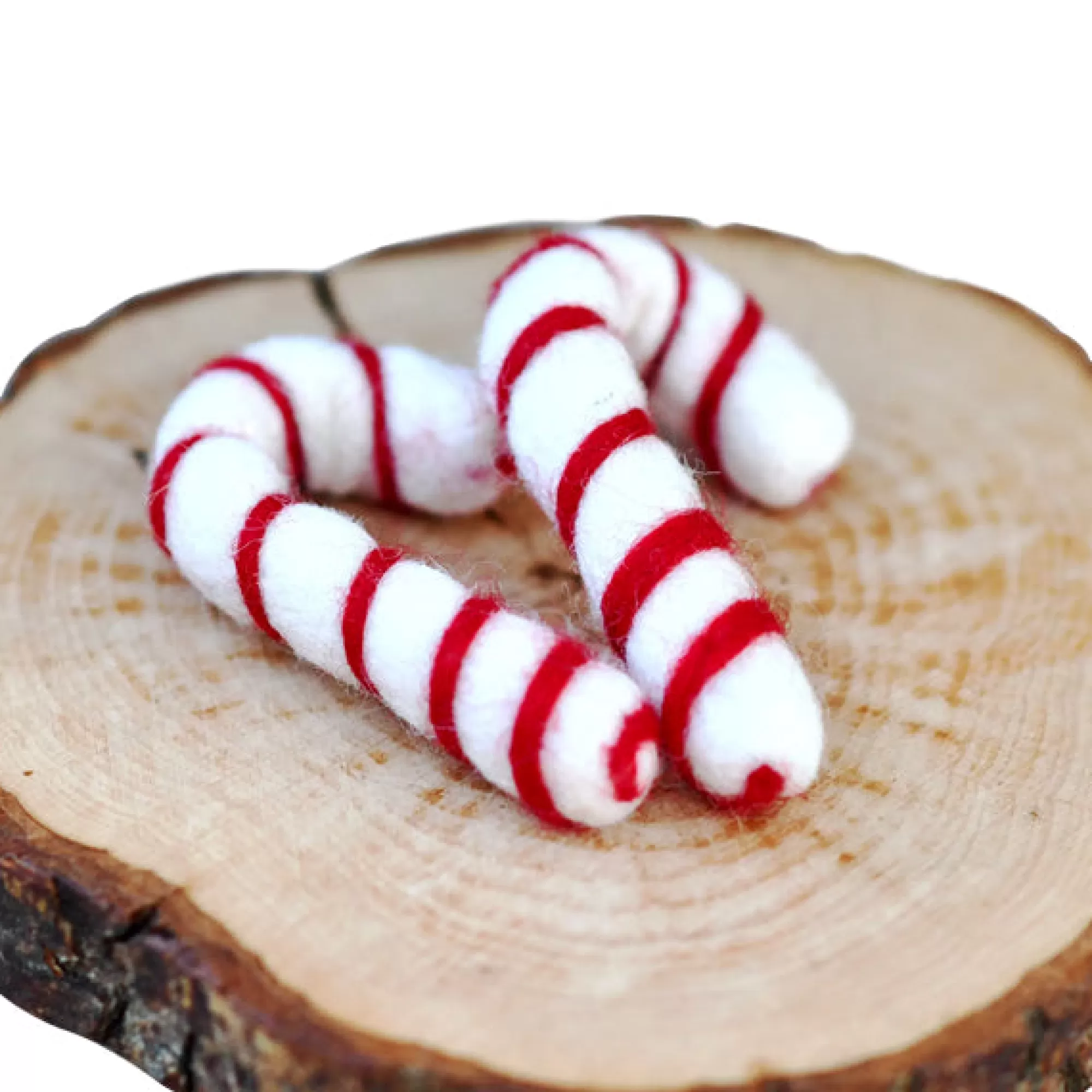 Tara Treasures Pretend Play-Felt Candy Canes - Set Of 2