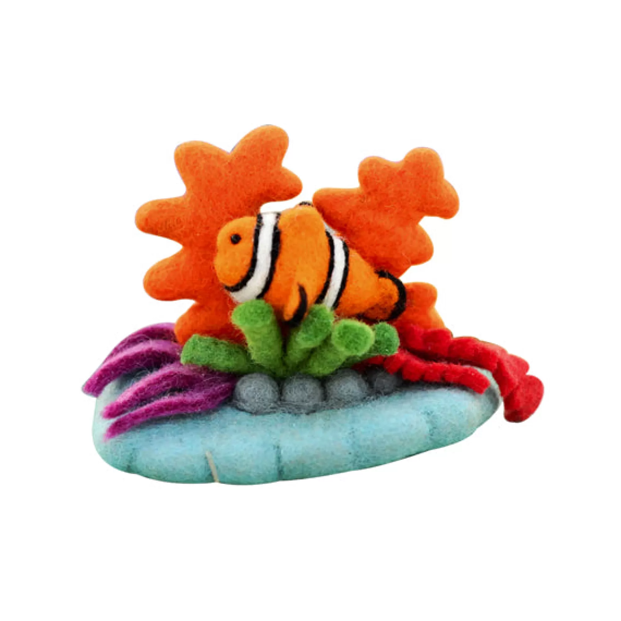 Tara Treasures Sea Animals-Felt Coral Reef & Clownfish Set