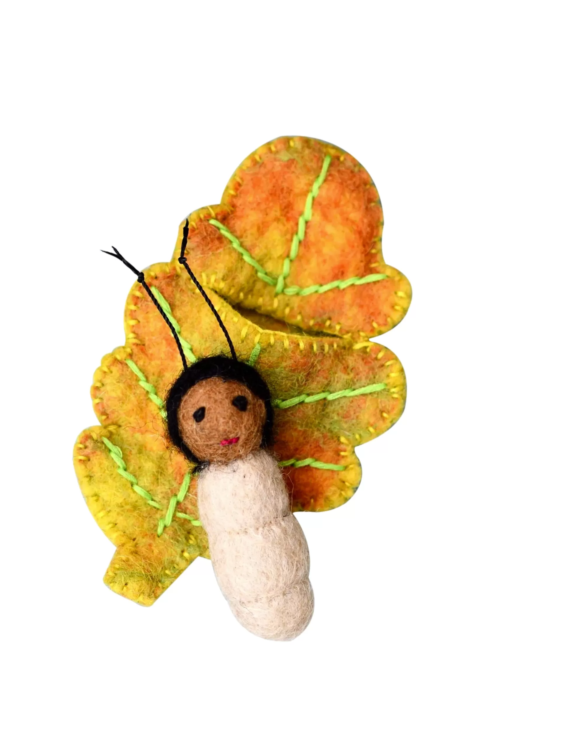 Tara Treasures Pretend Play-Felt Leaf Baby - Oak