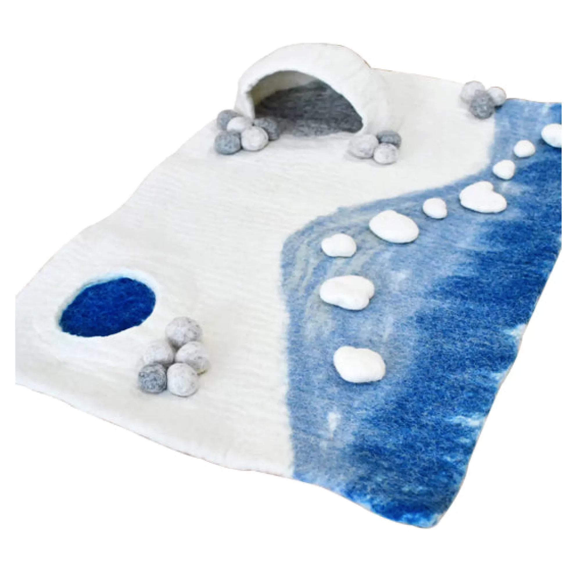 Tara Treasures Sea Animals-Large Arctic Polar Play Mat