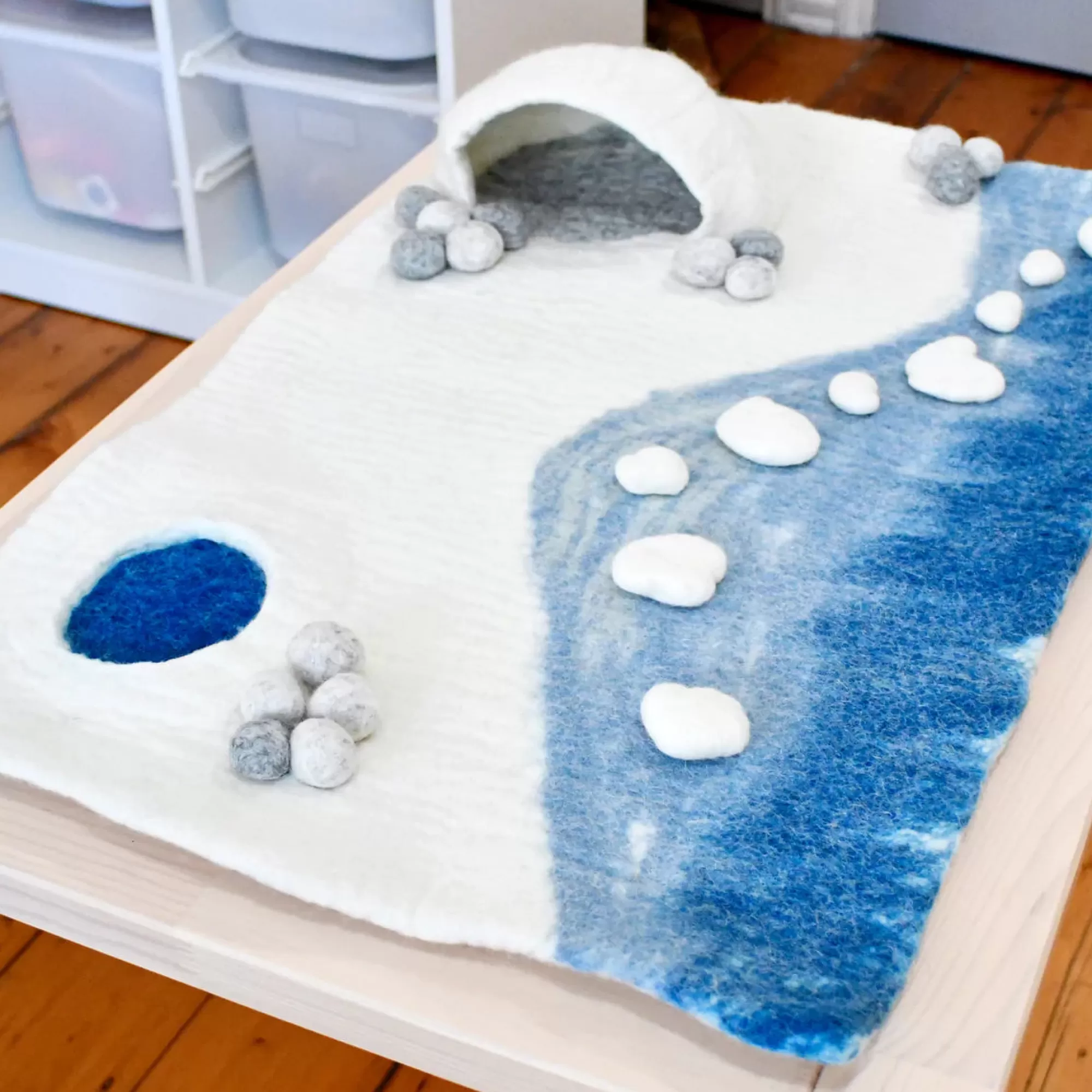 Tara Treasures Sea Animals-Large Arctic Polar Play Mat