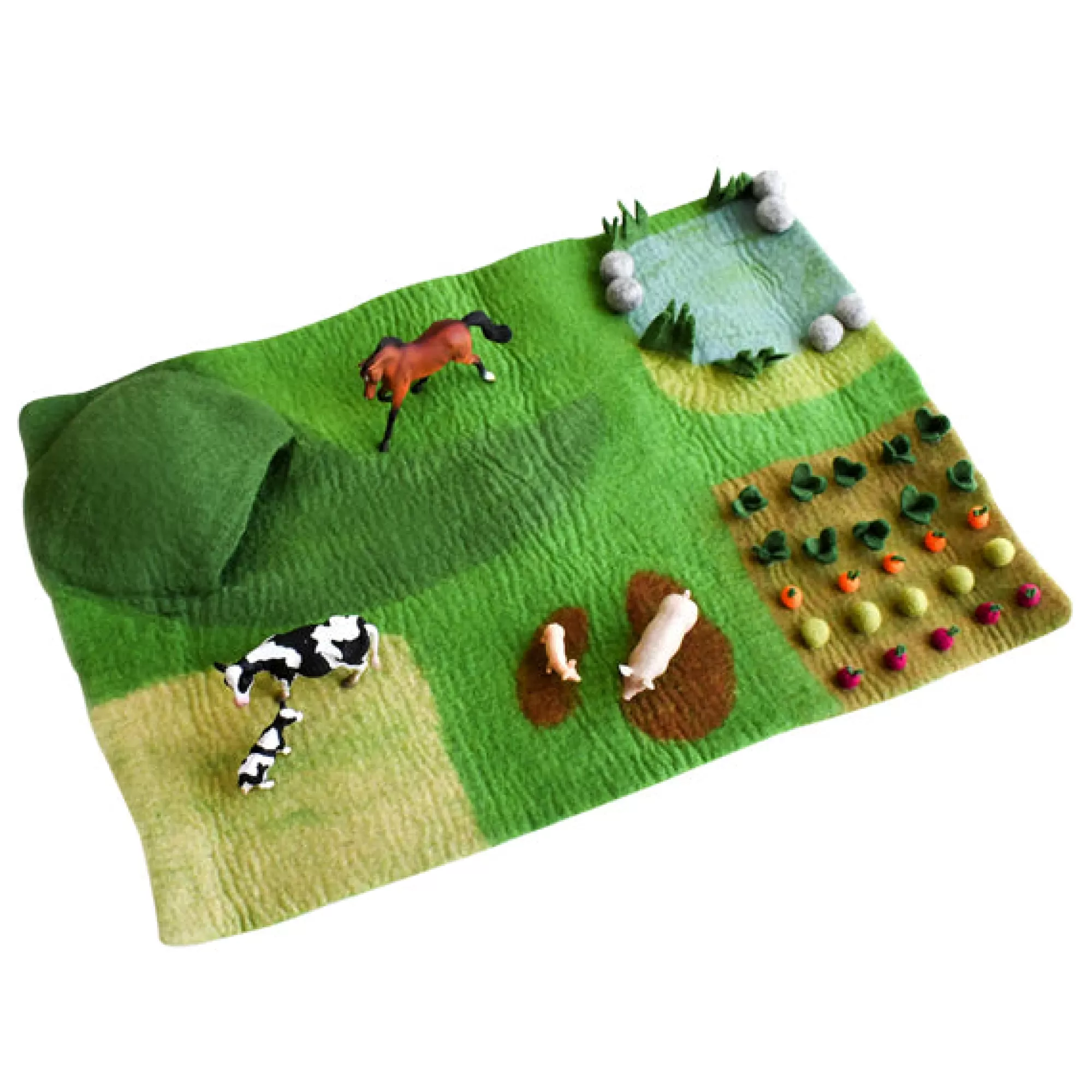 Tara Treasures Pretend Play-Large Farm Play Mat