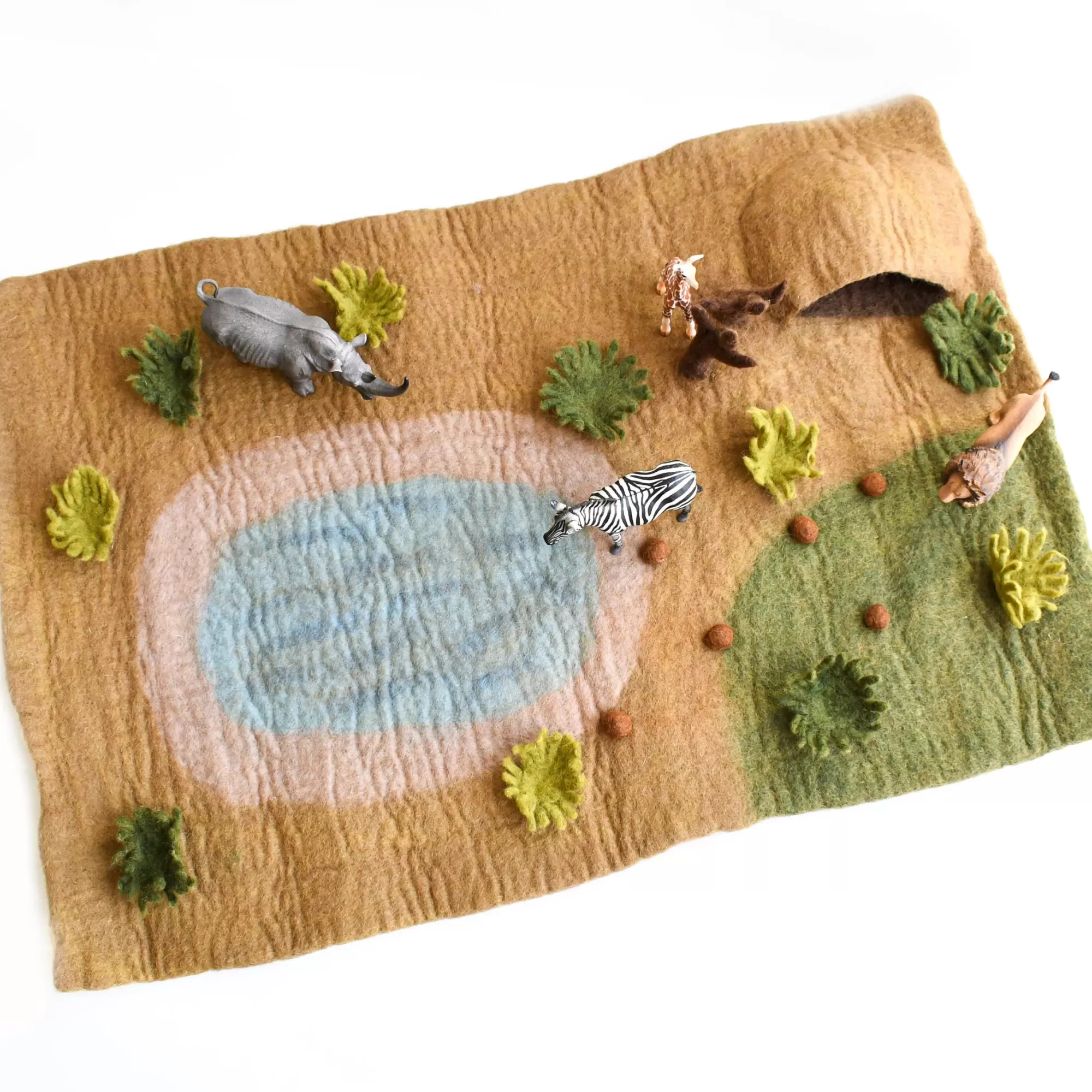 Tara Treasures African Animals-Large Safari Play Mat