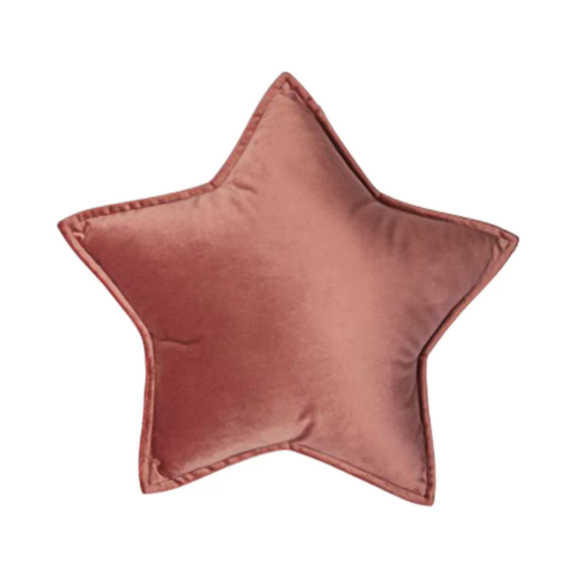 Zana By Mama Bedding & Decor-Large Velvet Star Pillow - Antique Rose