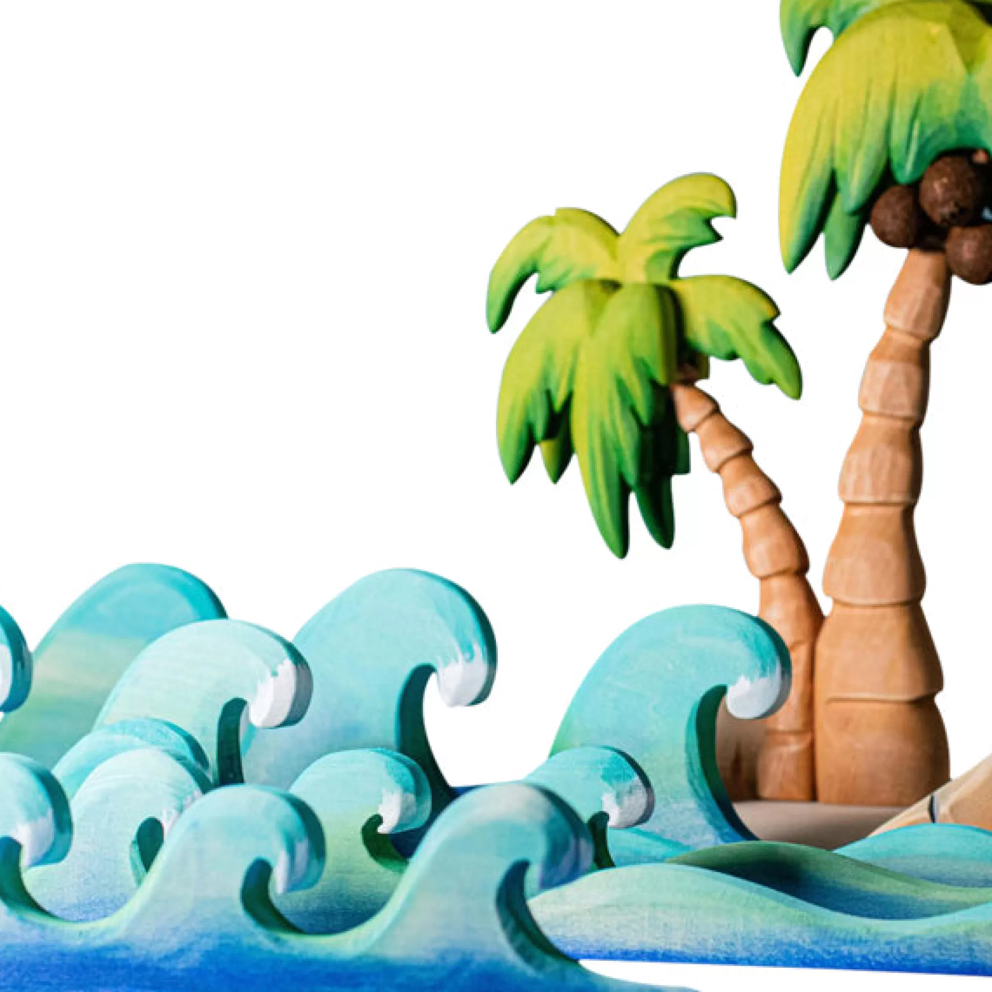 Bumbu Toys Waldorf Inspired-Large Water Waves - Set Of 3