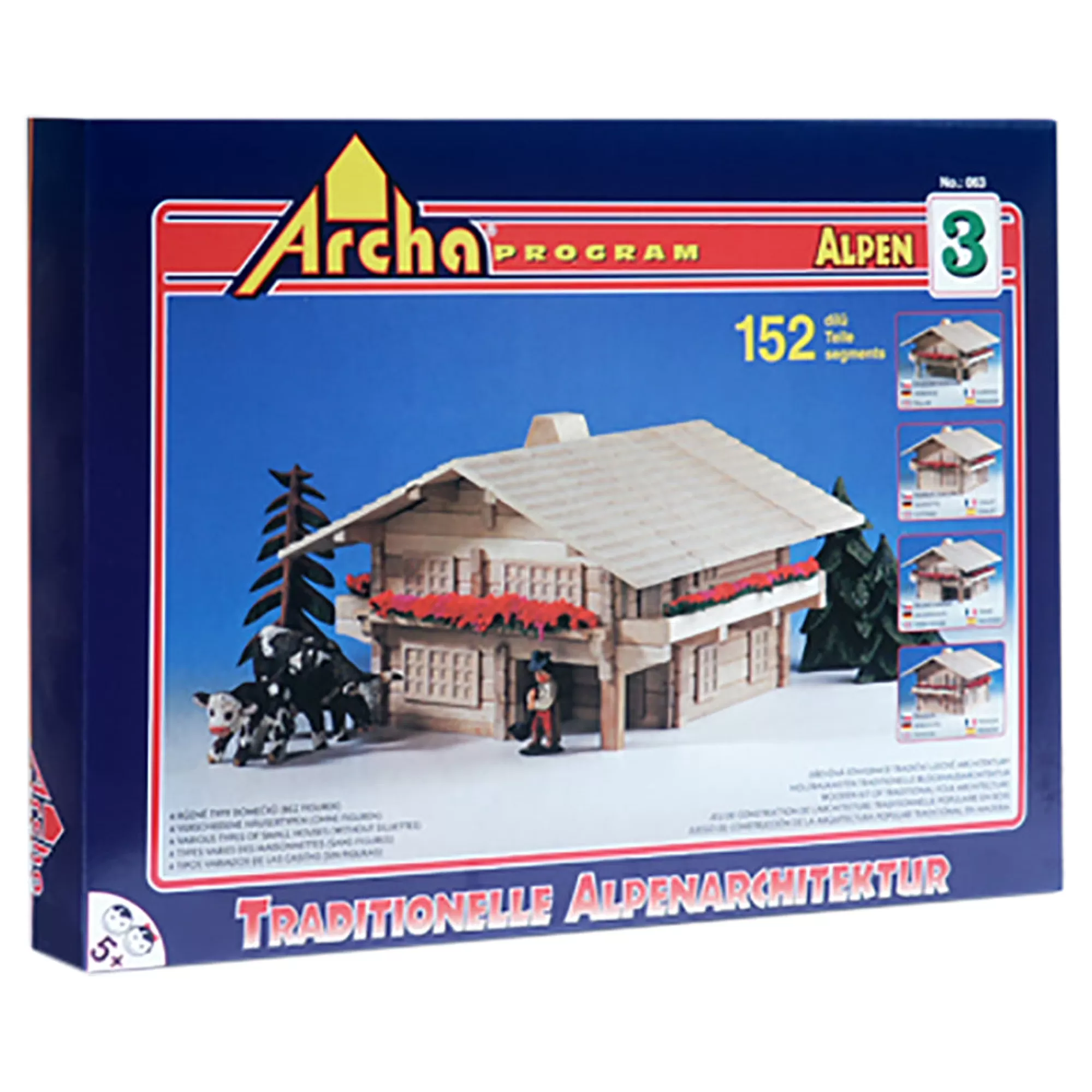 Archa Program Puzzles-Large Wooden Building Puzzle - Archa Alpen 3