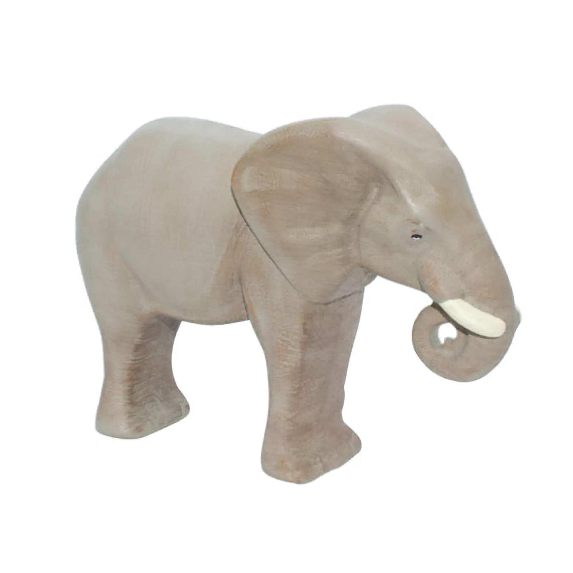 Noelino Toys African Animals-Large Wooden Elephant - Collectible