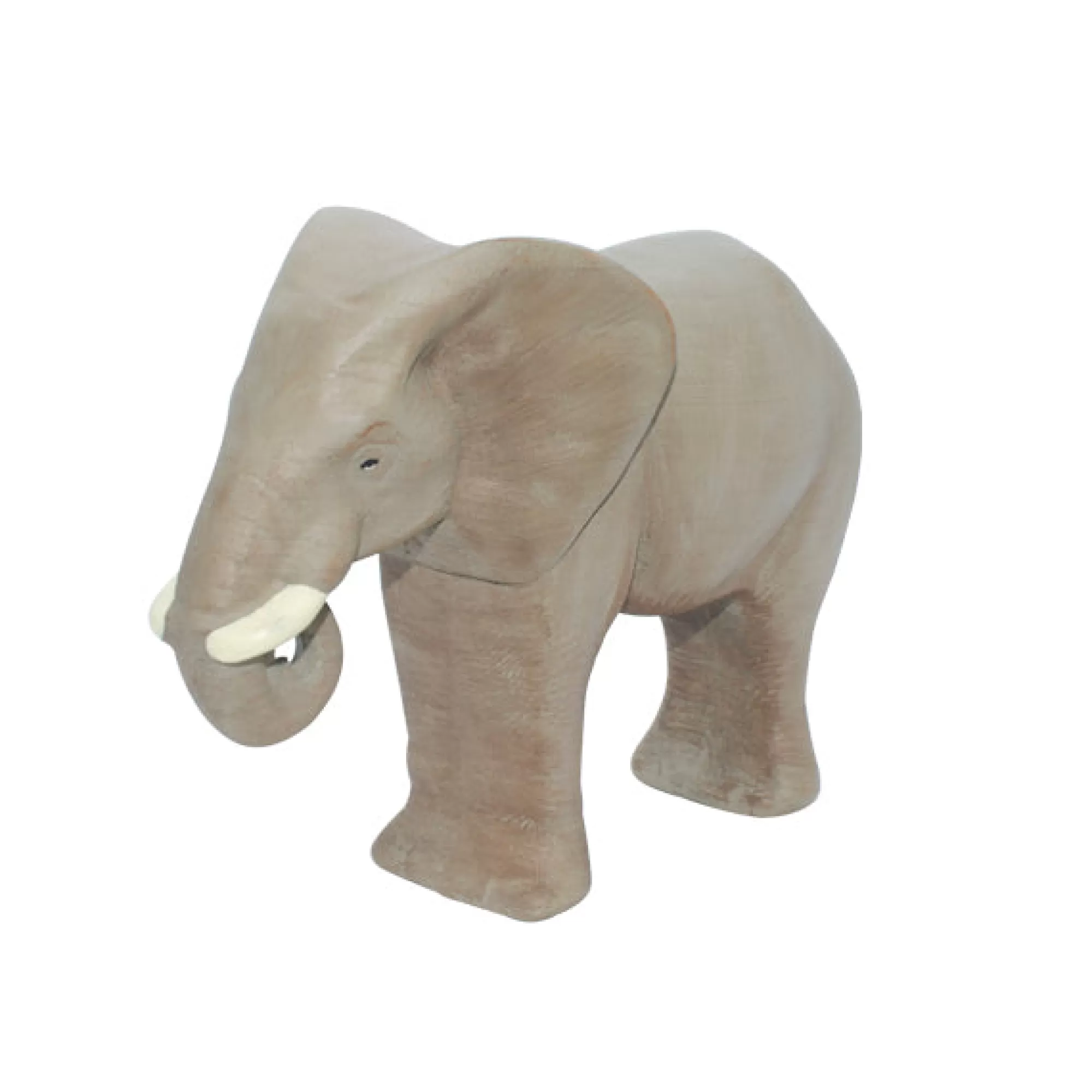 Noelino Toys African Animals-Large Wooden Elephant - Collectible