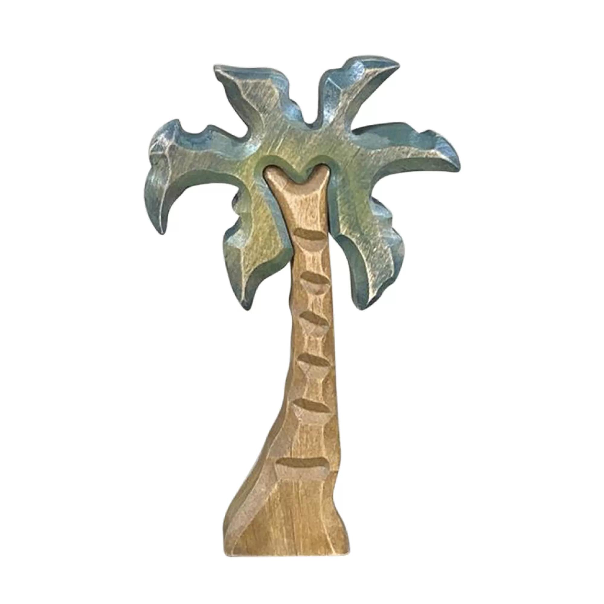 Green Taiga Wooden Trees-Large Wooden Palm Tree