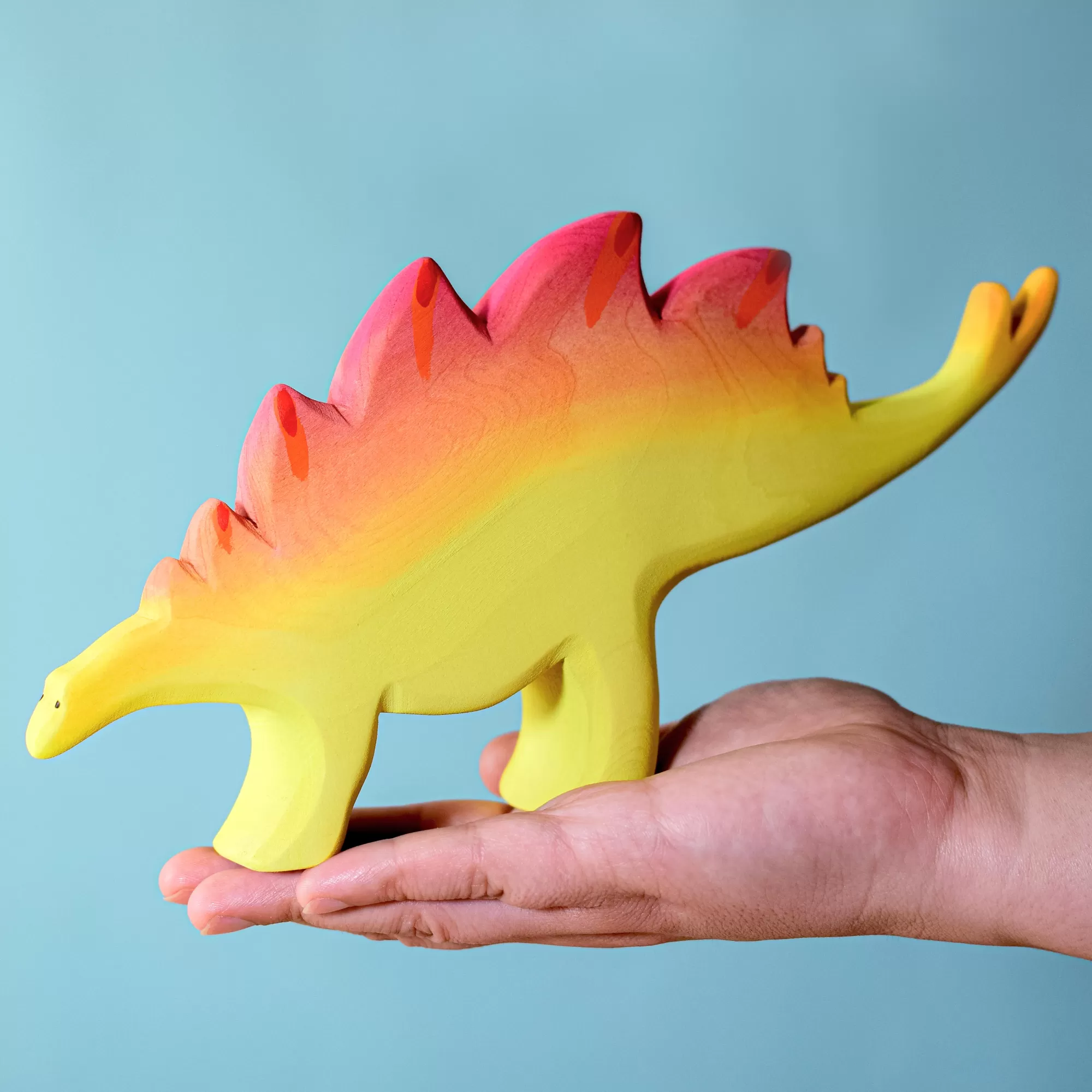 Bumbu Toys Dinosaurs-Large Wooden Stegosaurus