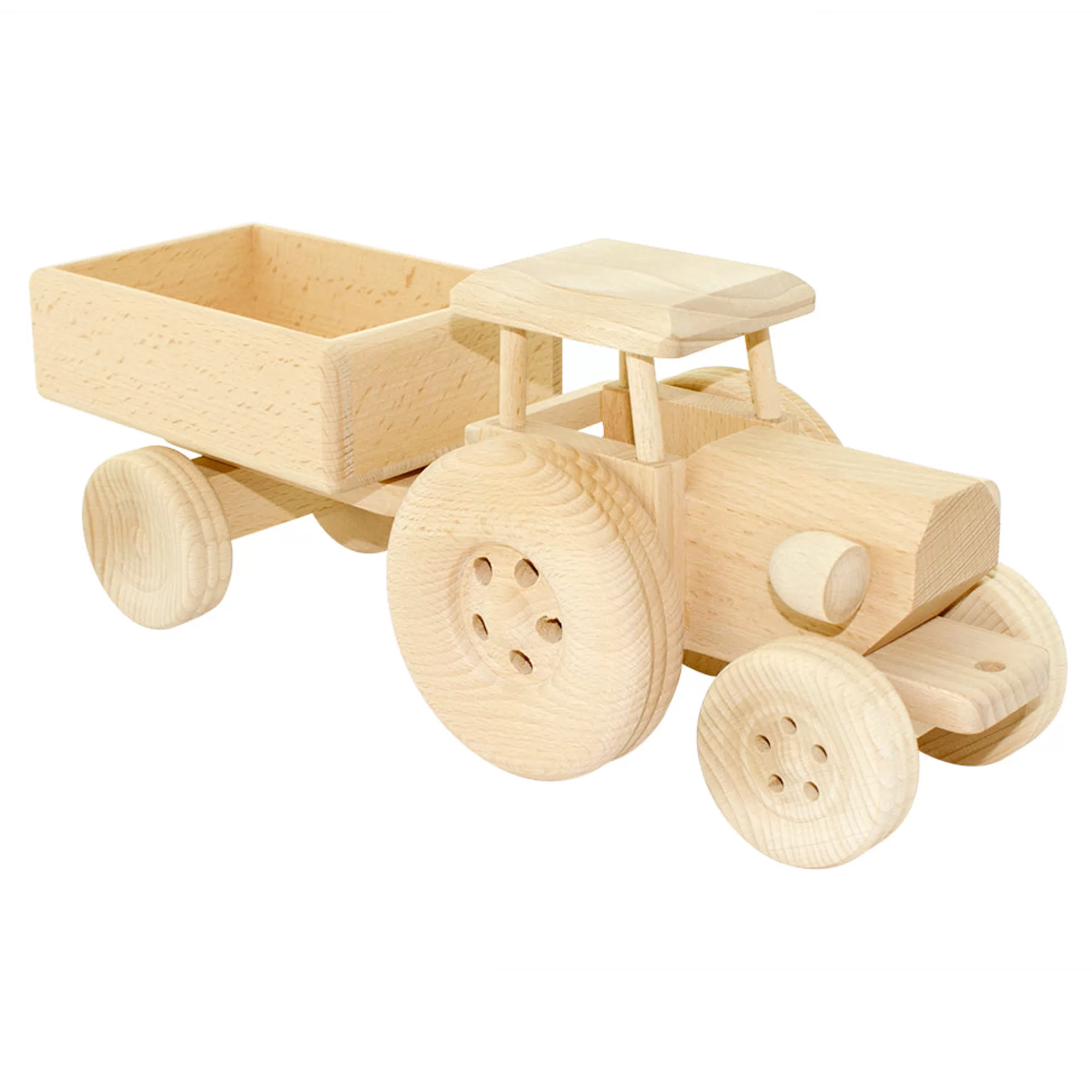 Jasio Large Toys-Large Wooden Tractor - Esther