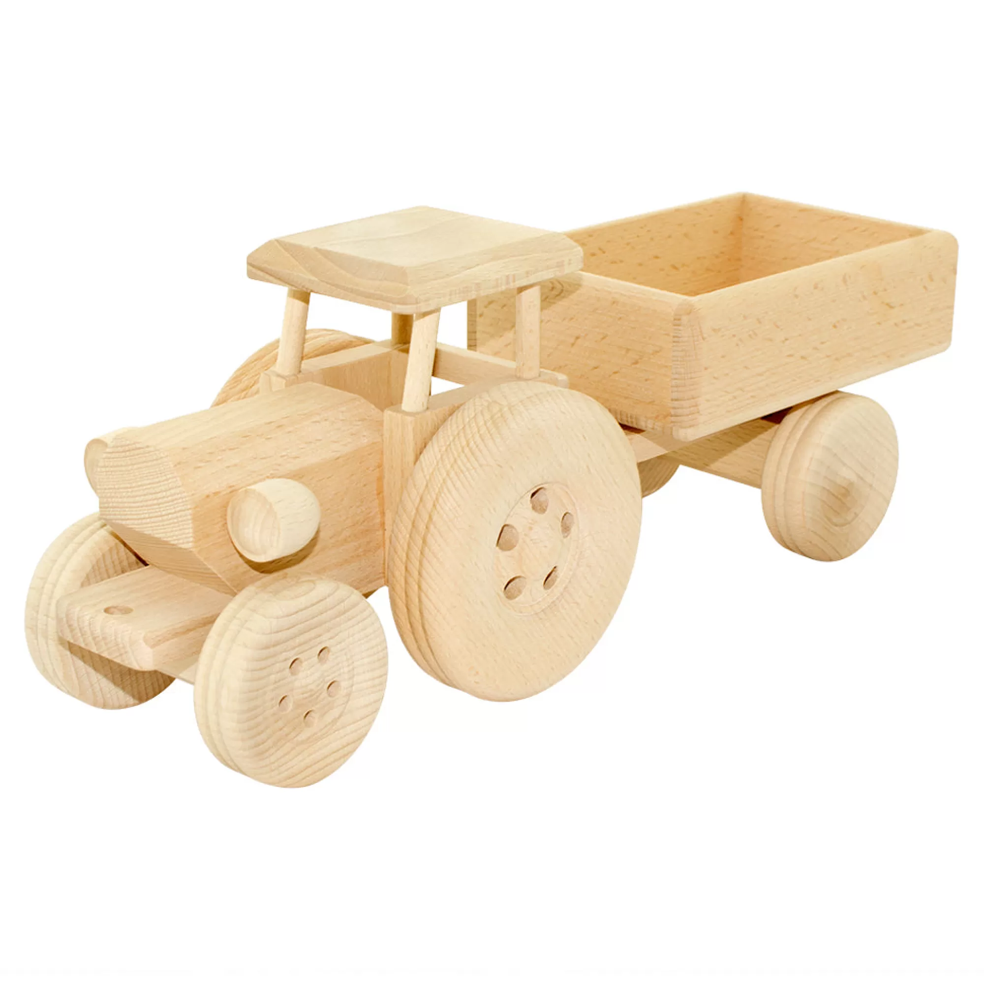 Jasio Large Toys-Large Wooden Tractor - Esther