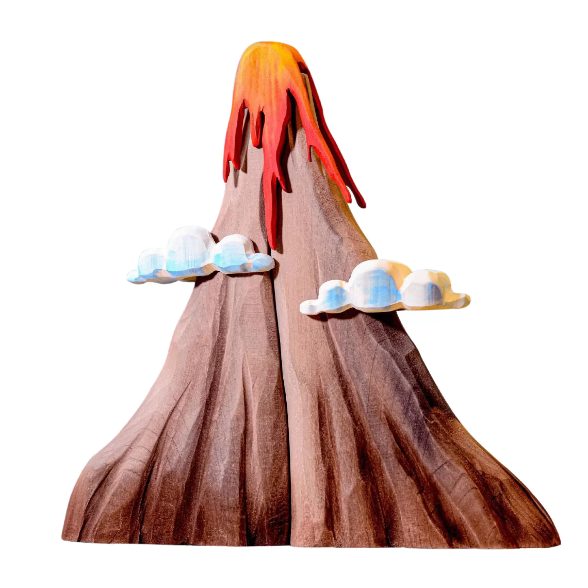 Bumbu Toys Waldorf Inspired-Large Wooden Volcano