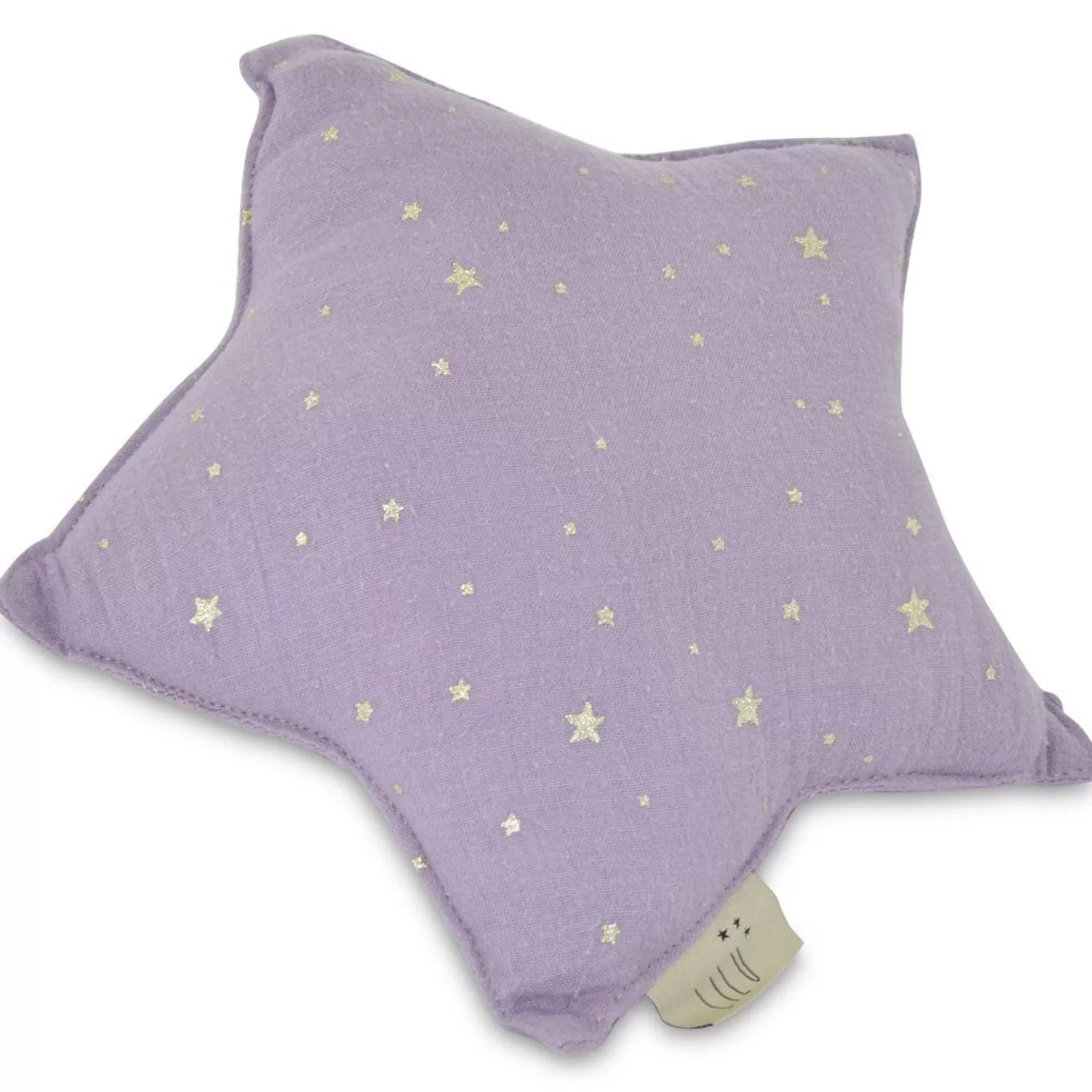 Lilu Bedding & Decor-Muslin Star Pillow Small - Heather