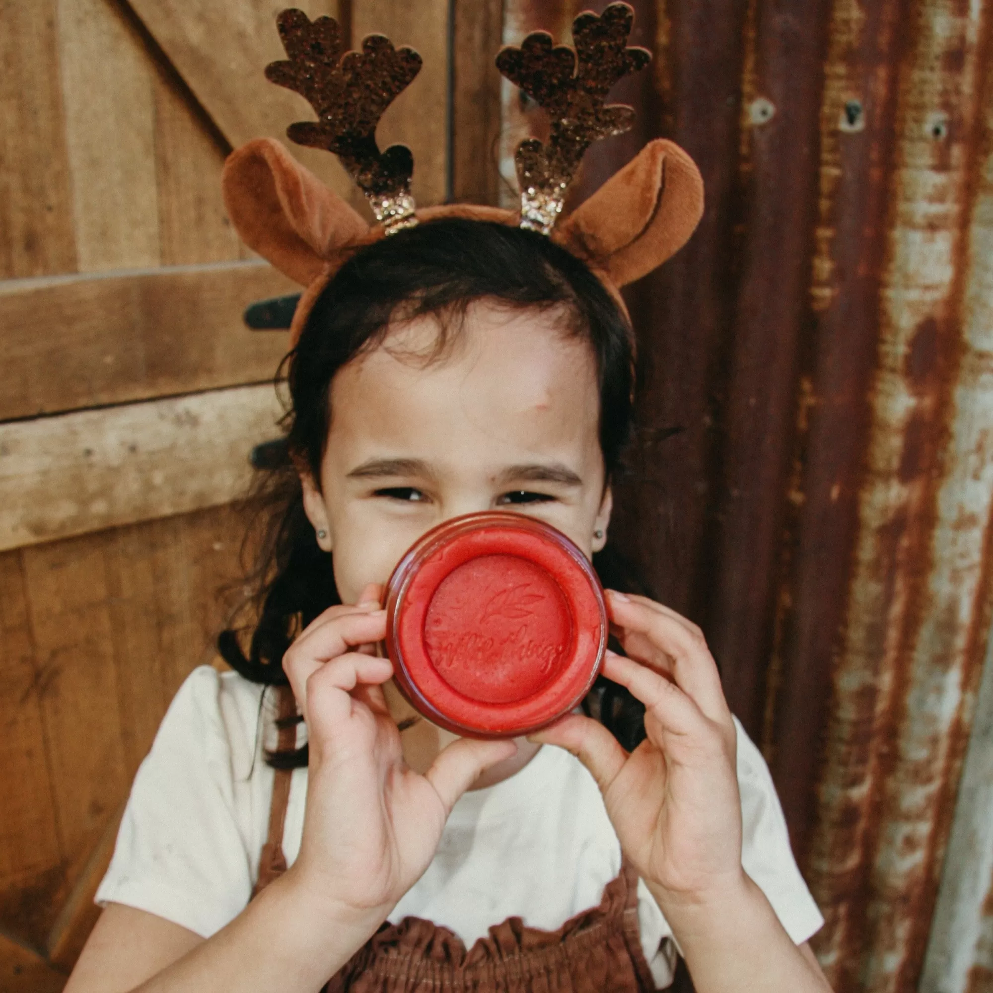 Wild Things Playdough Sensory Play-Rudolph Playdough