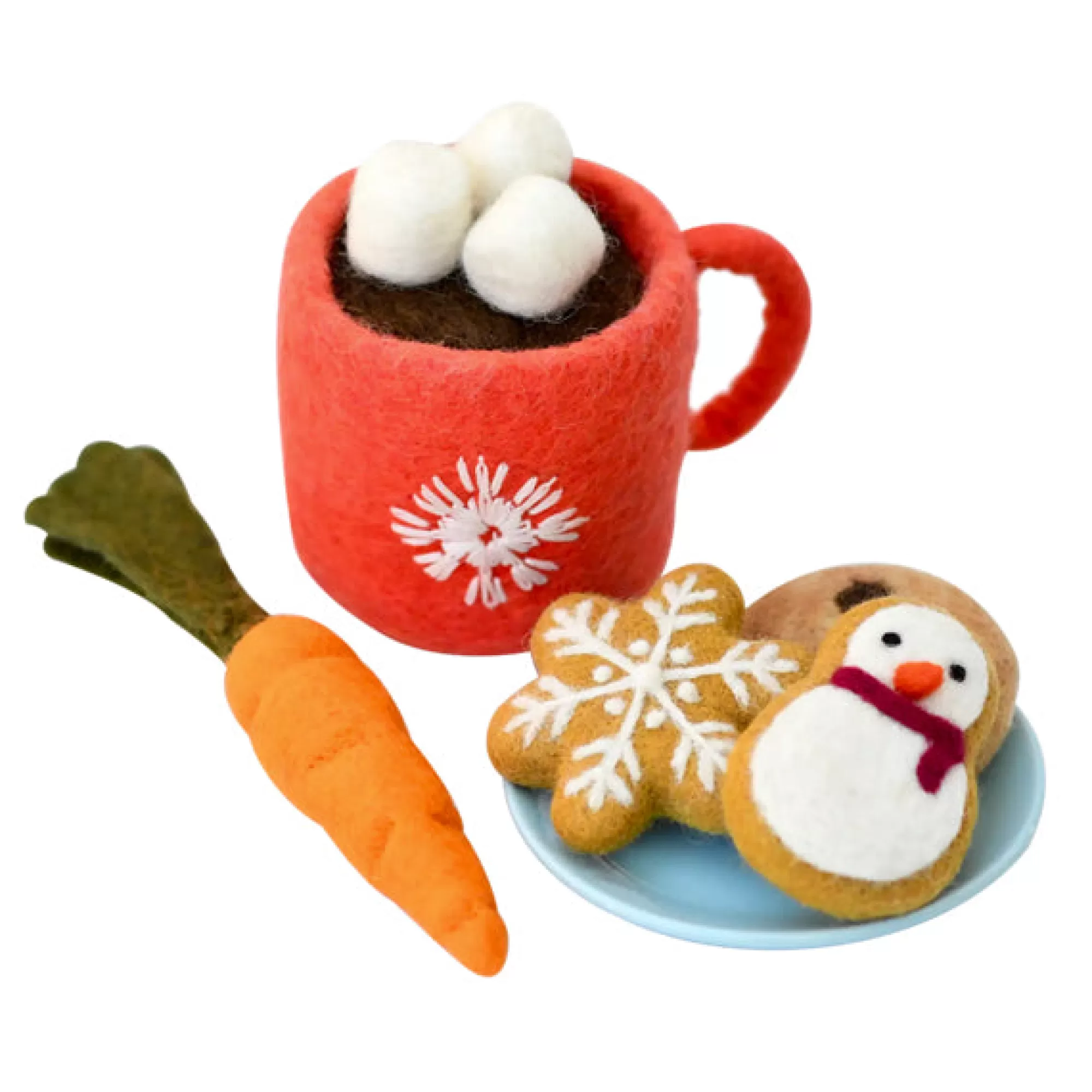 Tara Treasures Pretend Play-Santa'S Snacks Set