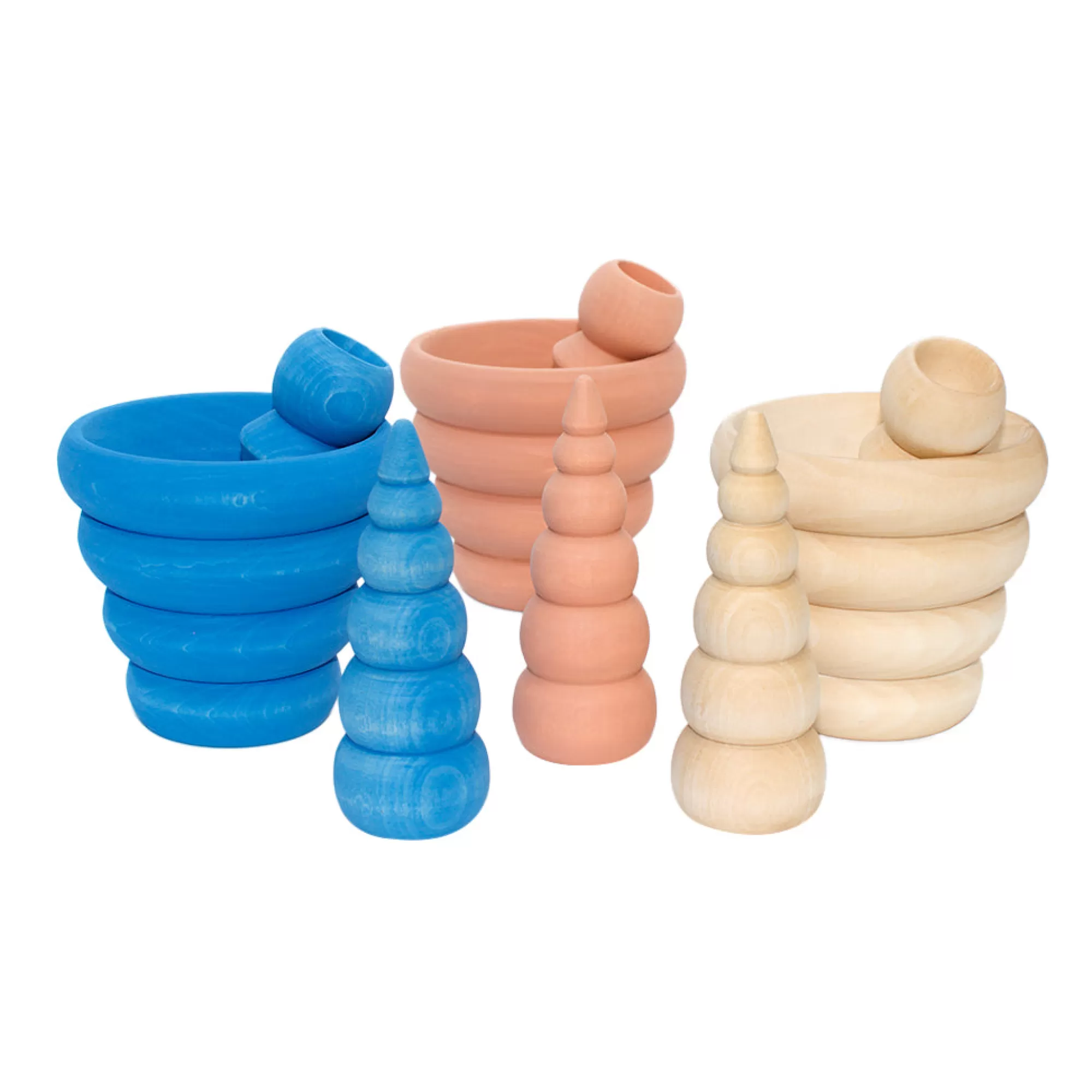 Vera The Neva Montessori Toys-Set Of Sorting Seashells & Bowls - Breeze