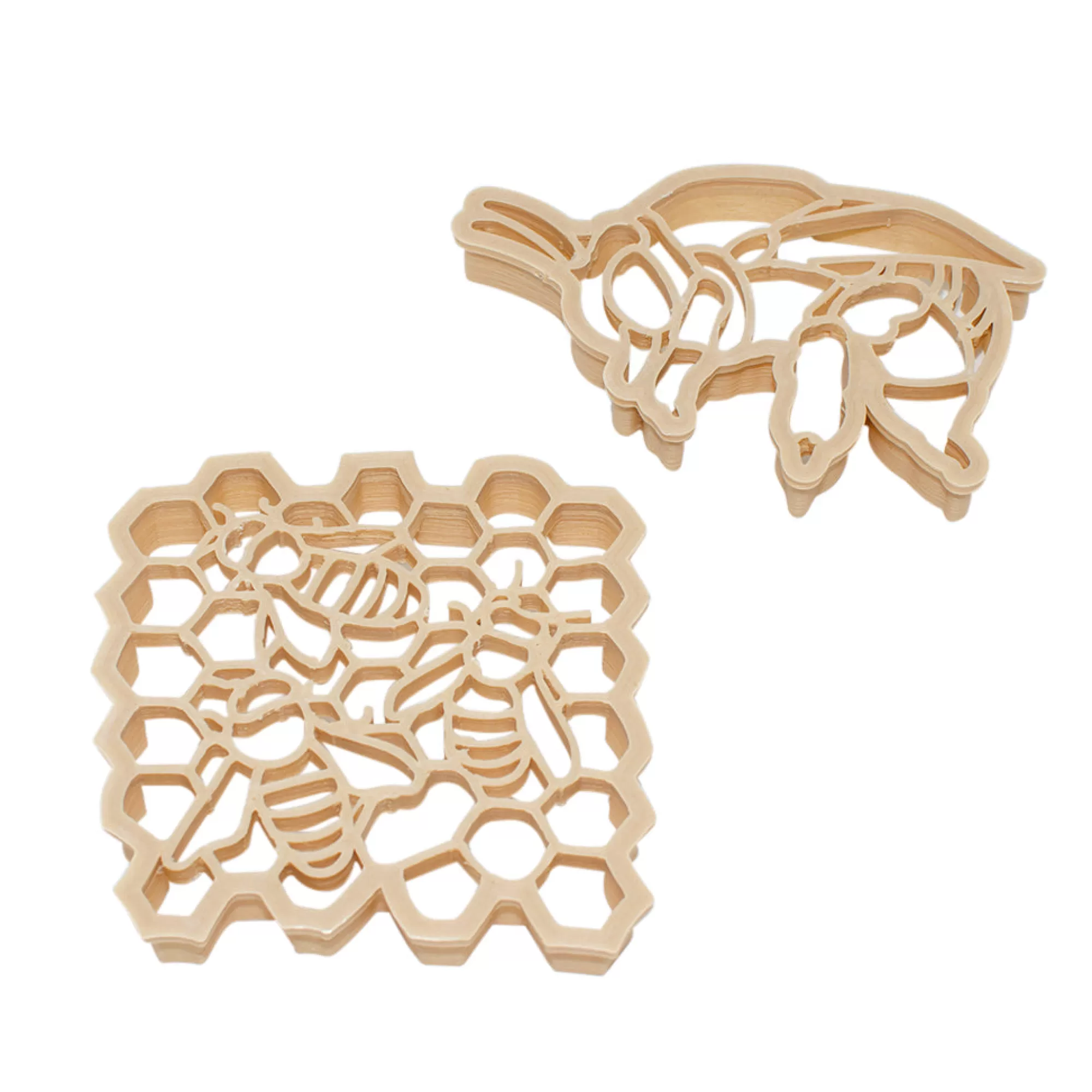 Kinfolk Pantry Sensory Play-Teddy Bear Bee & Honeycomb Eco Cutter Set