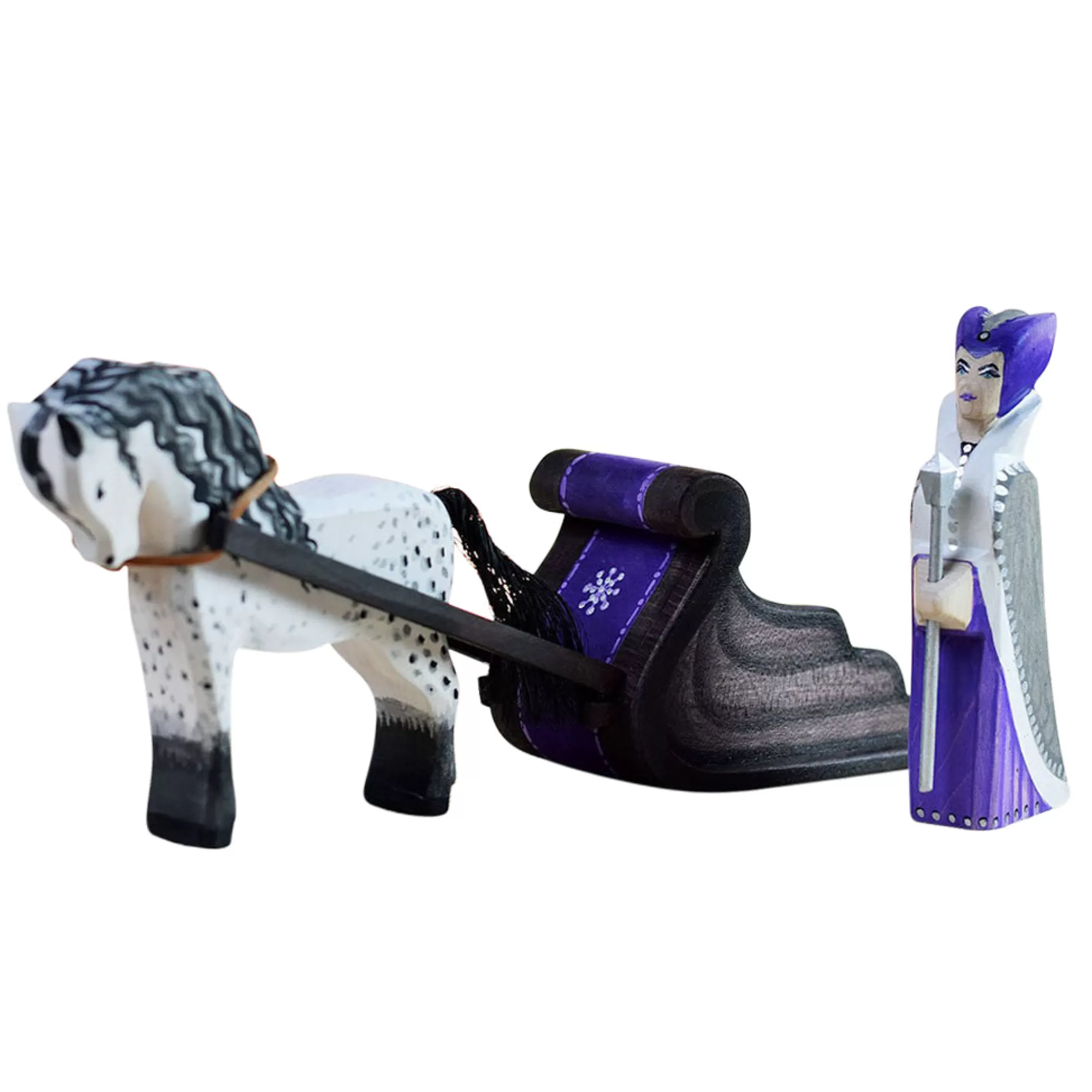 Bumbu Toys Medieval Play-The Snow Queen Sleigh & Horse Set