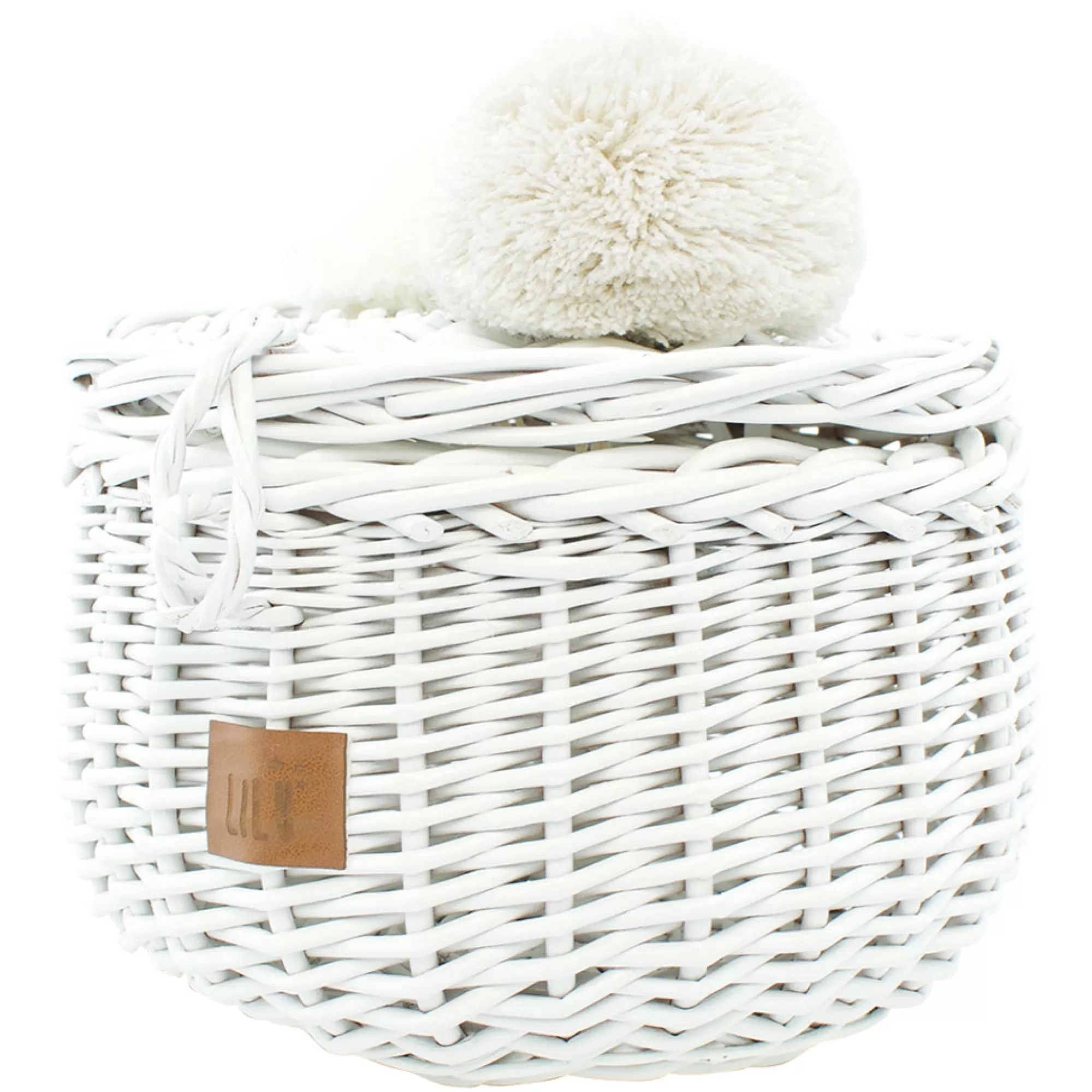 Lilu Bedding & Decor-Wicker Basket Small - White