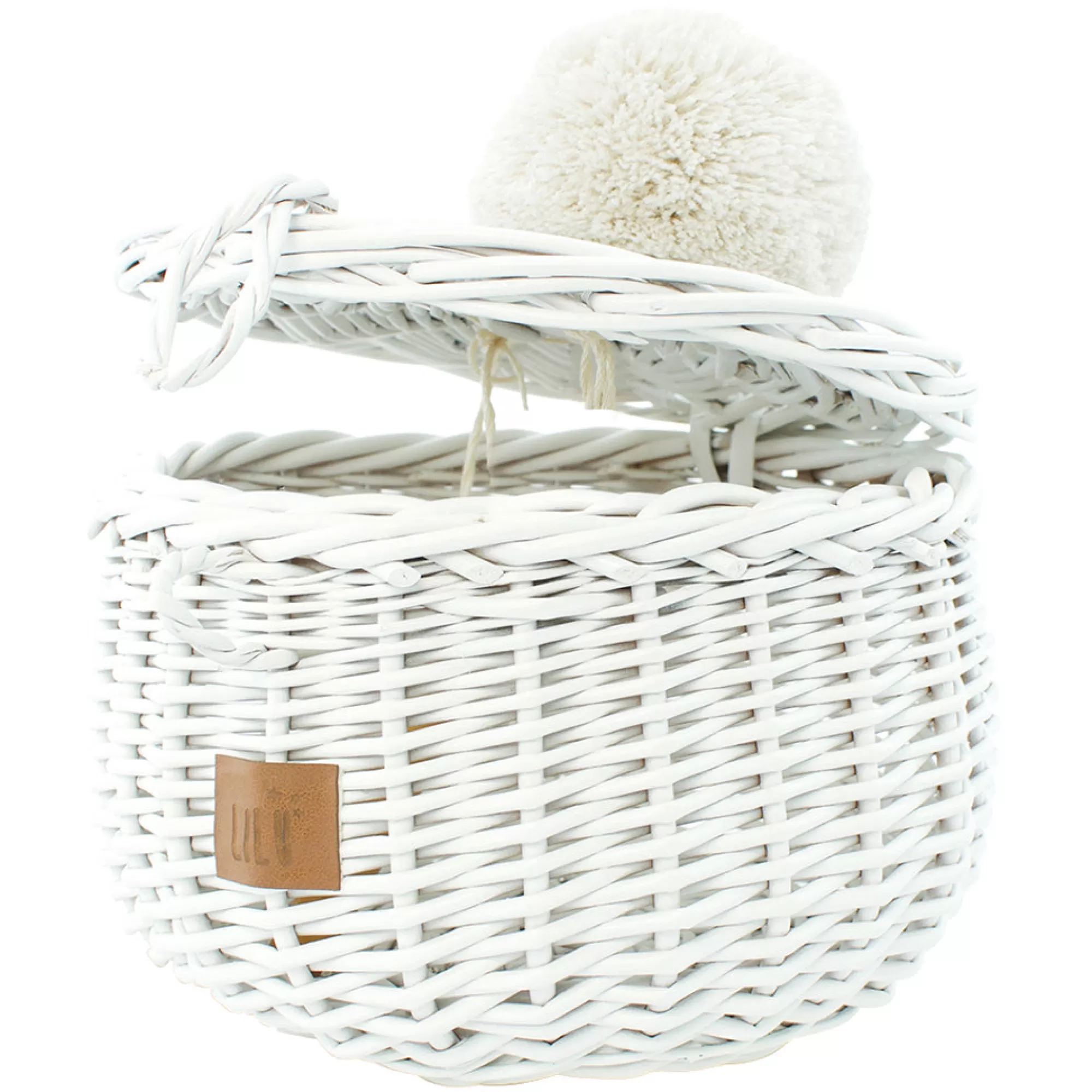 Lilu Bedding & Decor-Wicker Basket Small - White