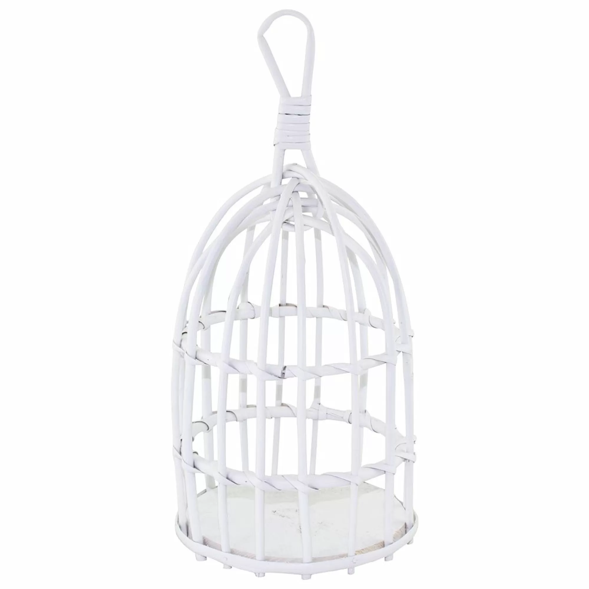 Lilu Bedding & Decor-Wicker Cage - White