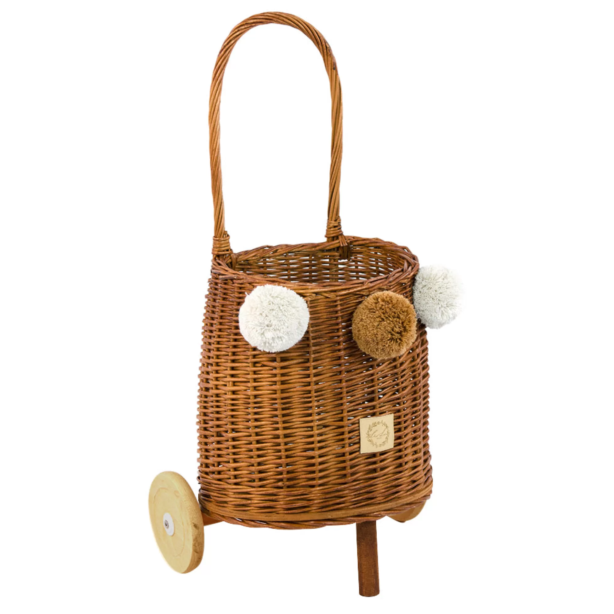 Lilu Large Toys-Wicker Market Buggy - Natural