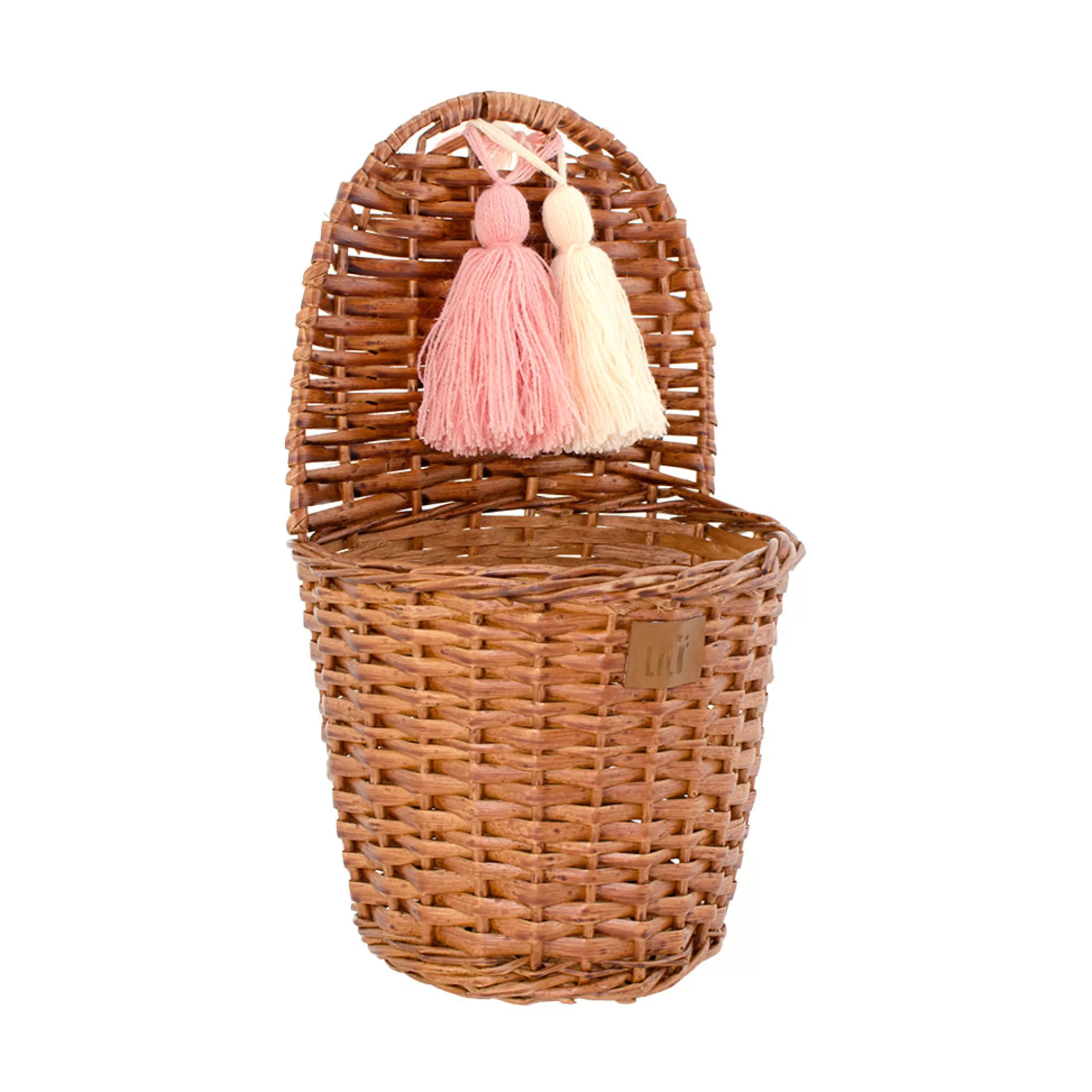 Lilu Bedding & Decor-Wicker Wall Basket - Natural