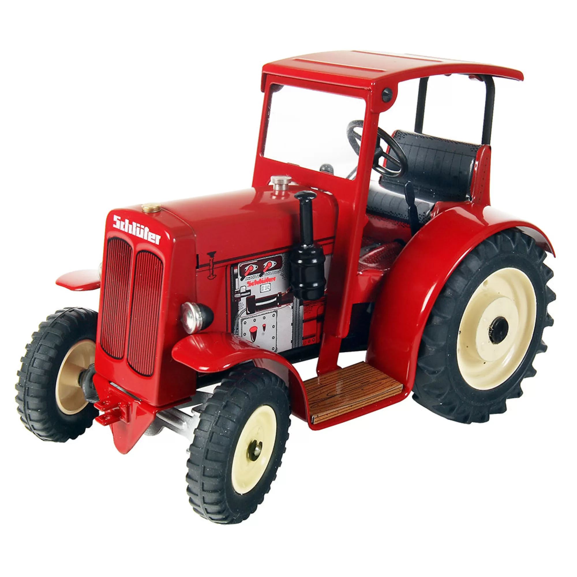 Kovap Tractors & Trailers-Wind Up Tin Toy Schluter Ds 25 Tractor - Anton