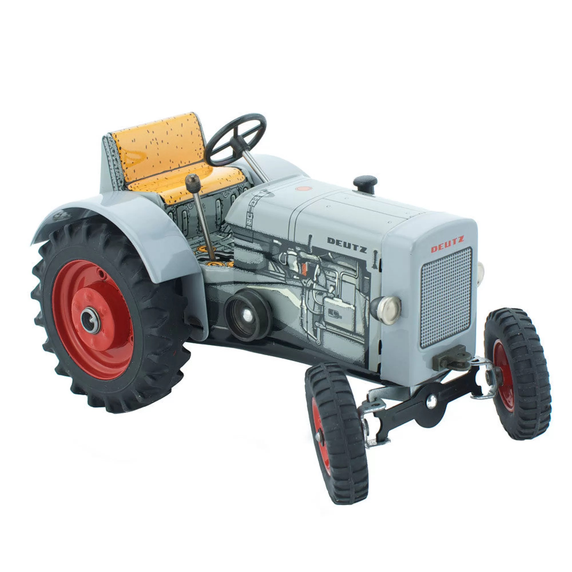 Kovap Tractors & Trailers-Wind Up Tin Toy Tractor - Levi