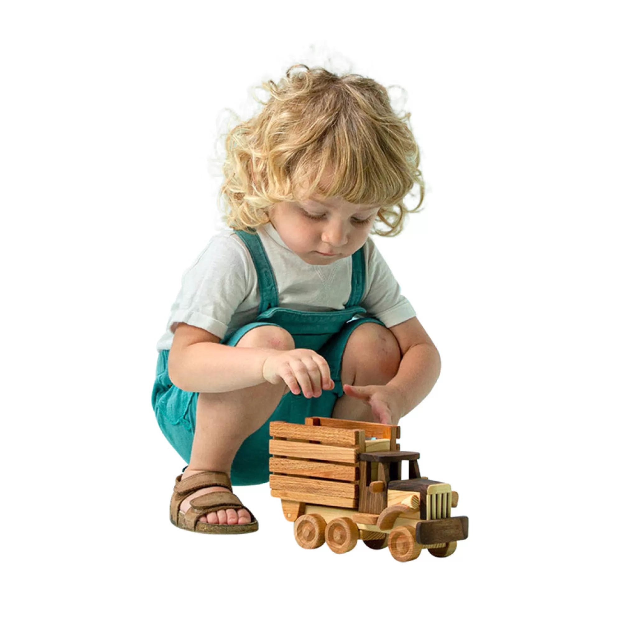 Kind Wood Pecker Trucks-Wooden Agricultural Truck - Gus