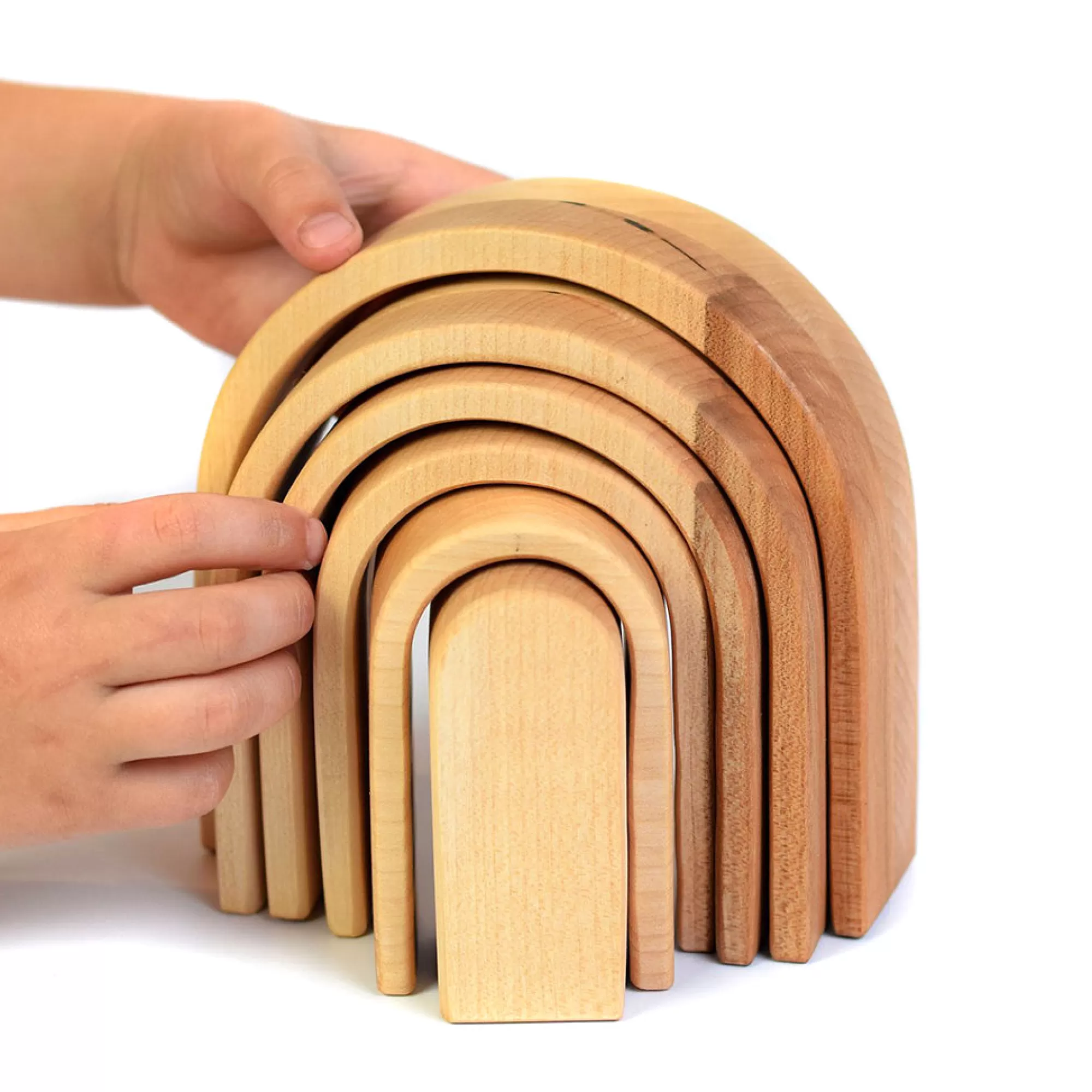 Bumbu Toys Arches & Rainbows-Wooden Arches - Natural