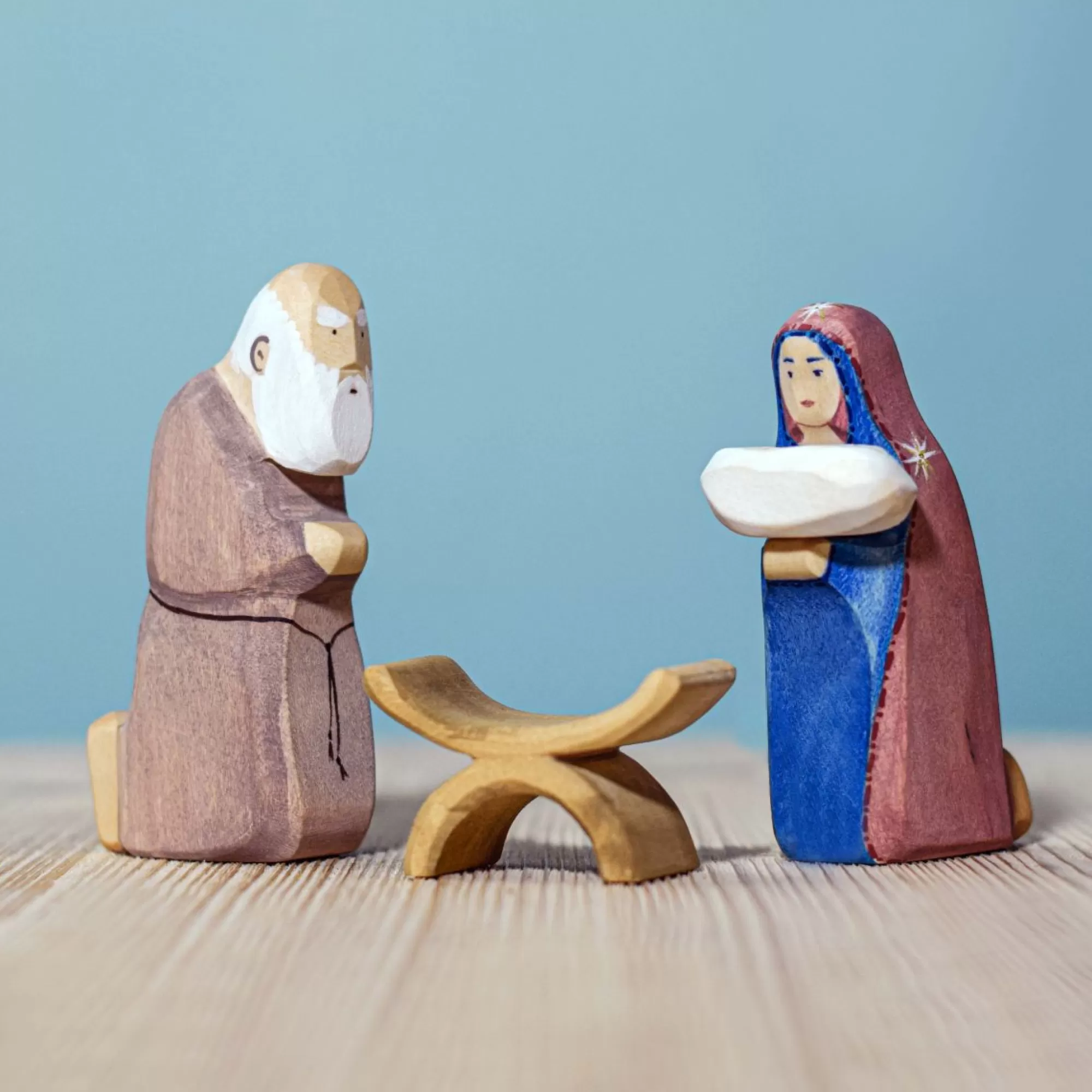 Bumbu Toys Stories & Tales-Wooden Baby Jesus Set