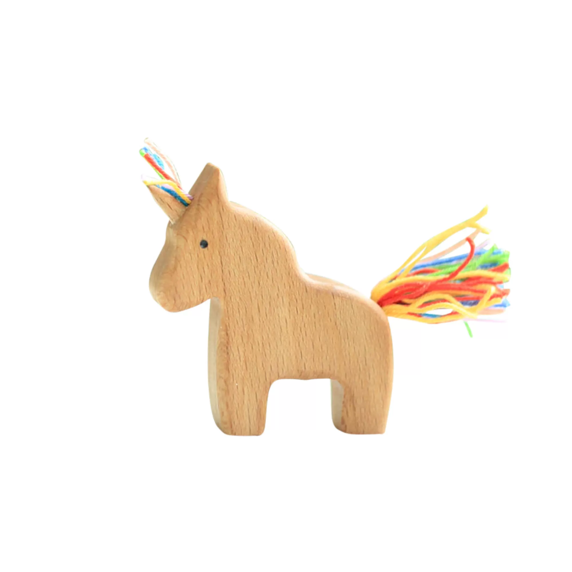 Oshkin Wooden Craft Stories & Tales-Wooden Baby Unicorn - Rainbow