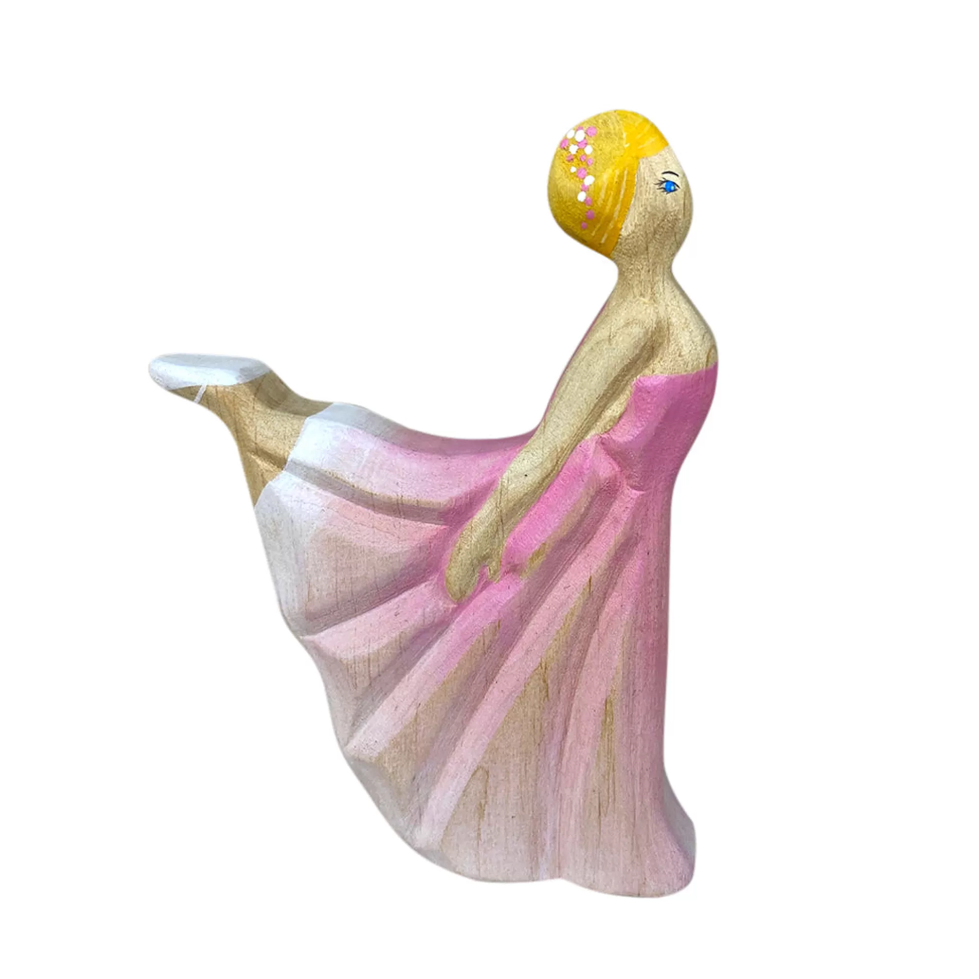 Green Taiga Stories & Tales-Wooden Ballerina - Pink Dress