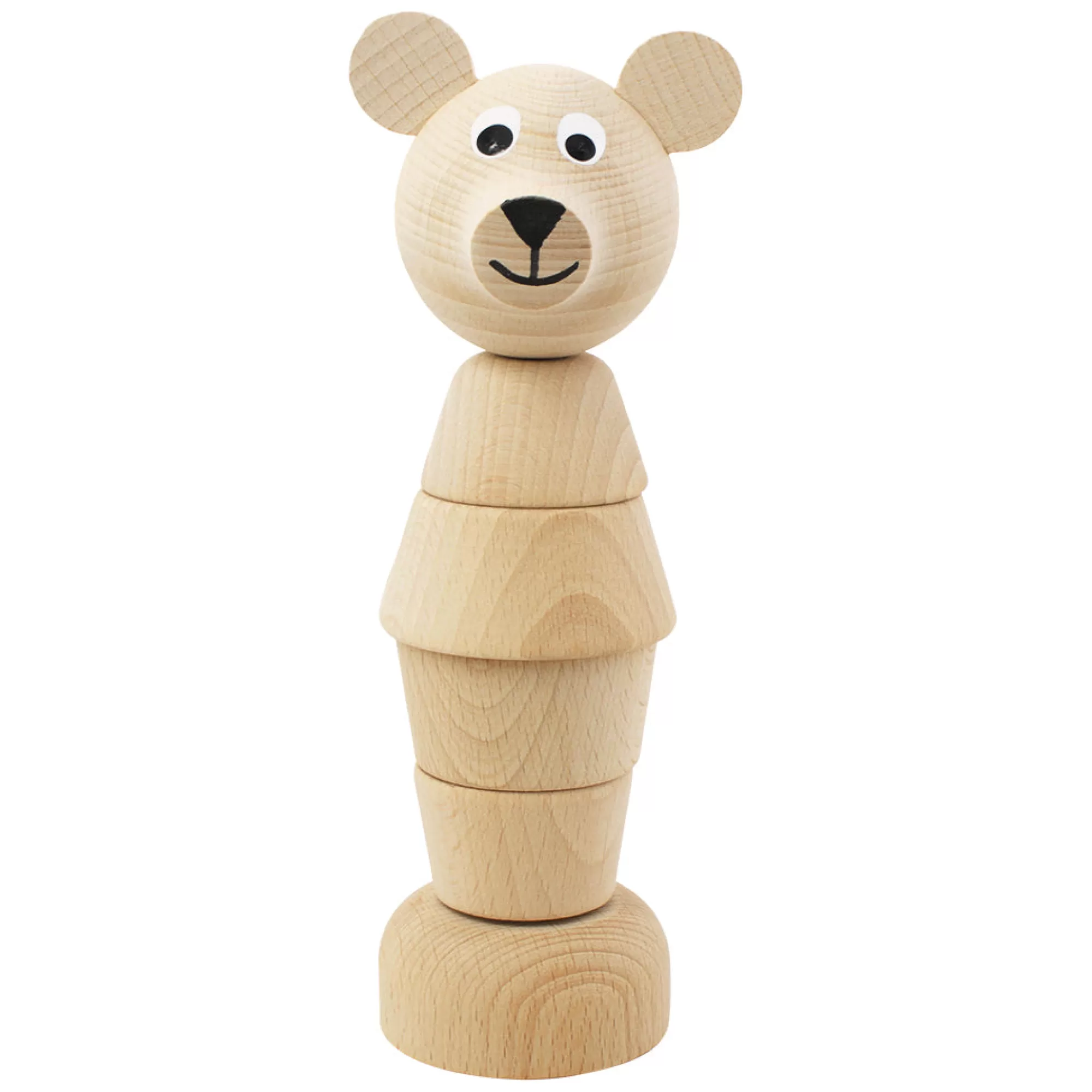 Miva Vacov Montessori Toys-Wooden Bear Stacking Puzzle - Edmond