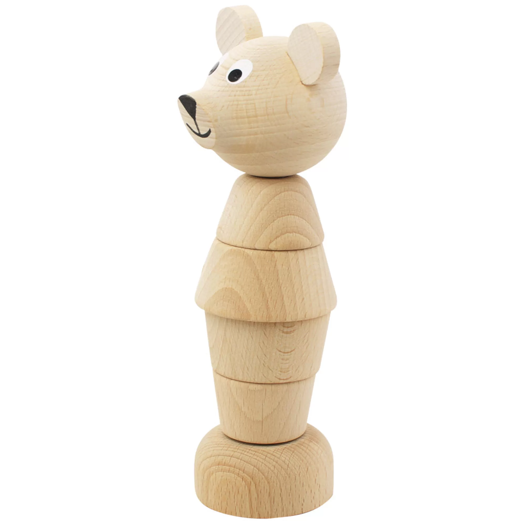 Miva Vacov Montessori Toys-Wooden Bear Stacking Puzzle - Edmond