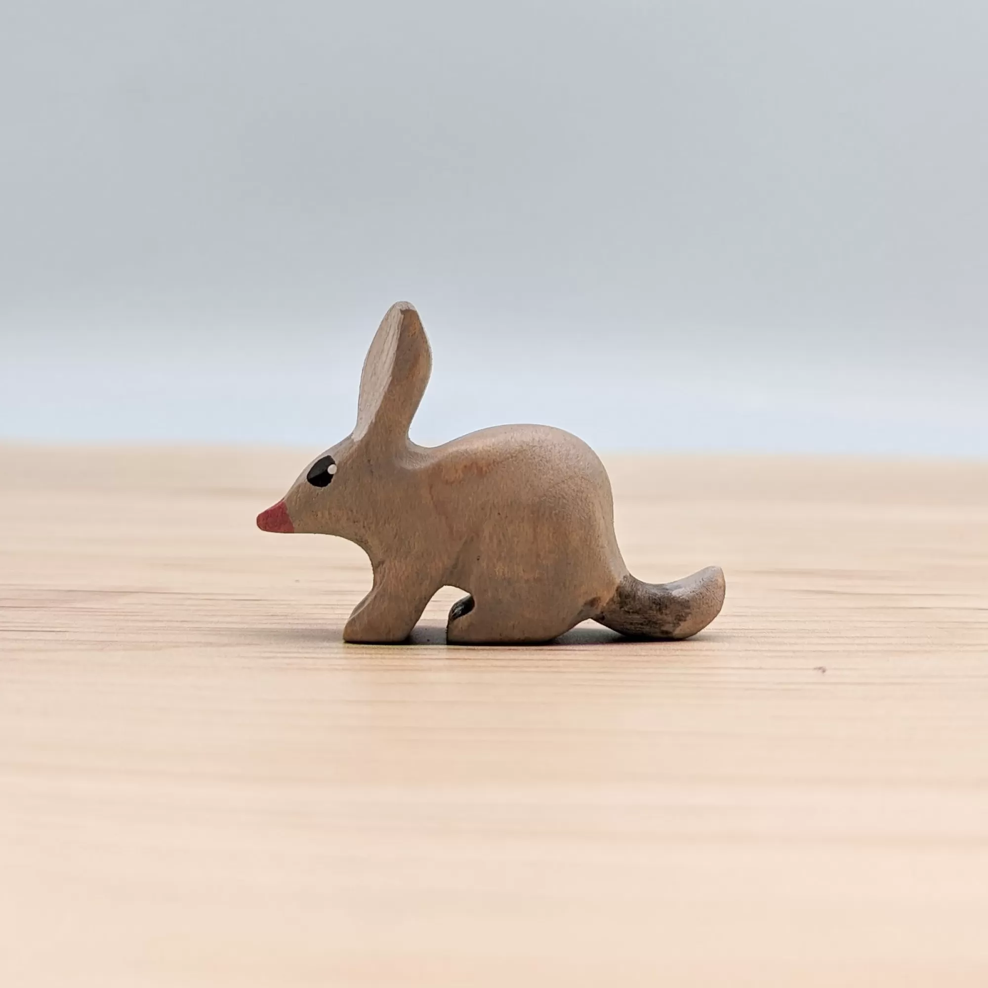 NOM Handcrafted Waldorf Inspired-Wooden Bilby Joey