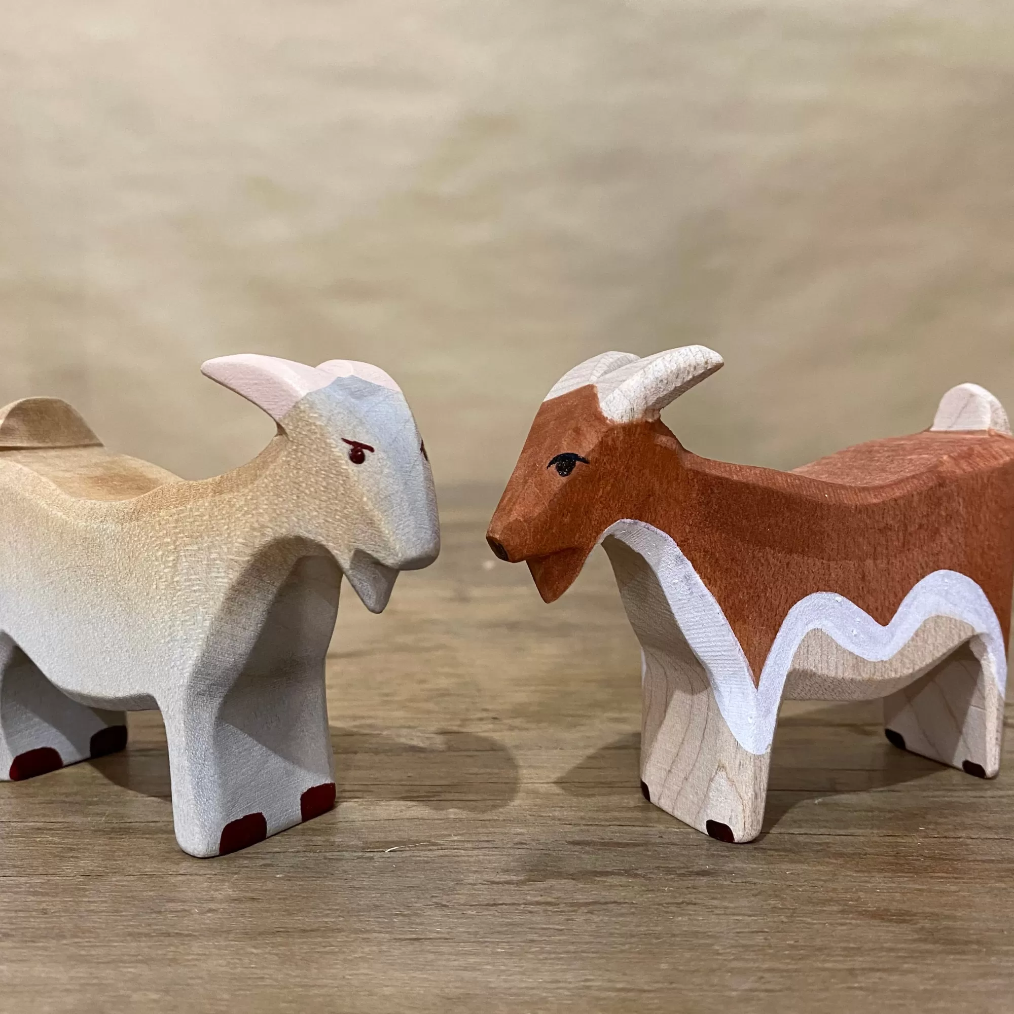 Bumbu Toys Waldorf Inspired-Wooden Billy Goat