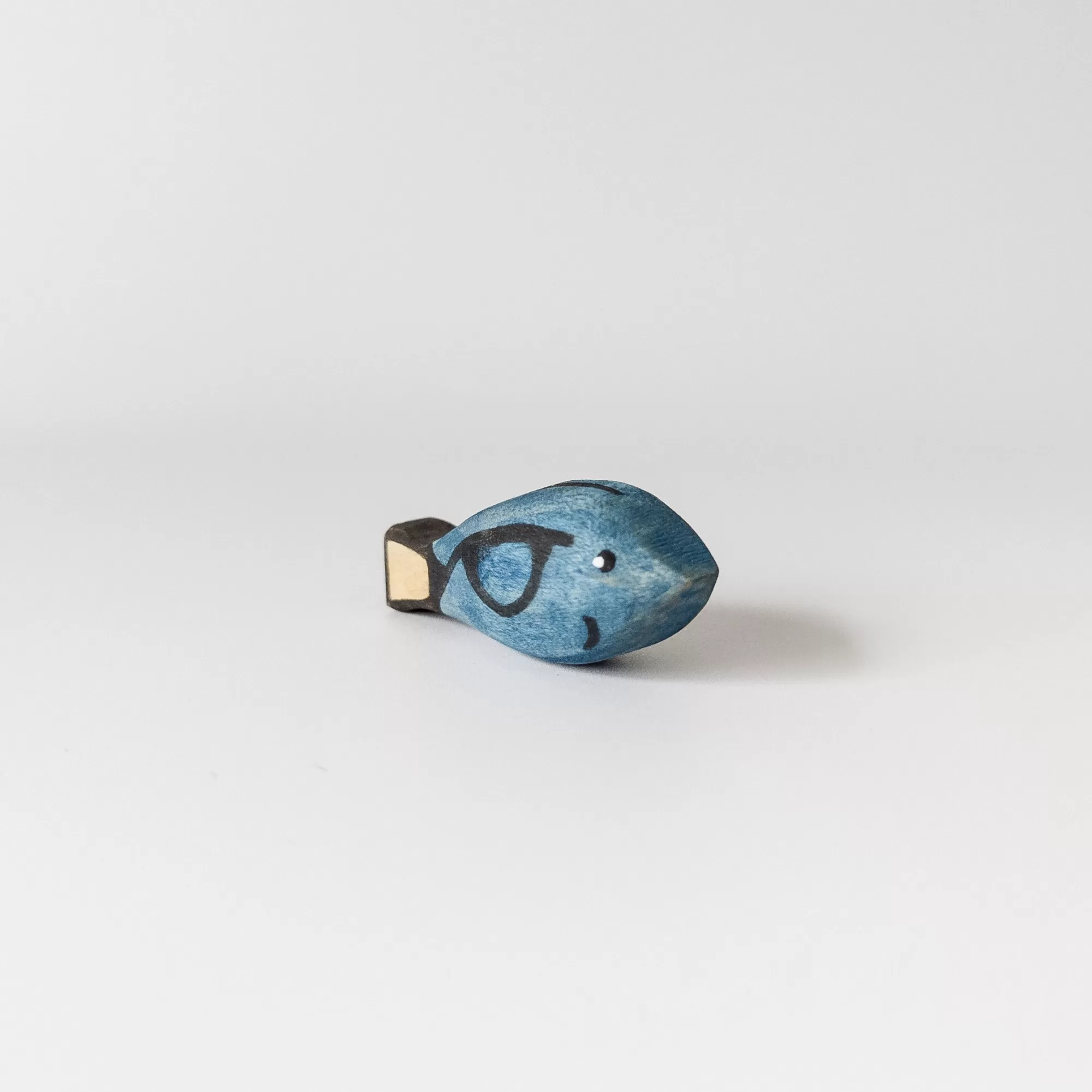 NOM Handcrafted Waldorf Inspired-Wooden Blue Tang Fish