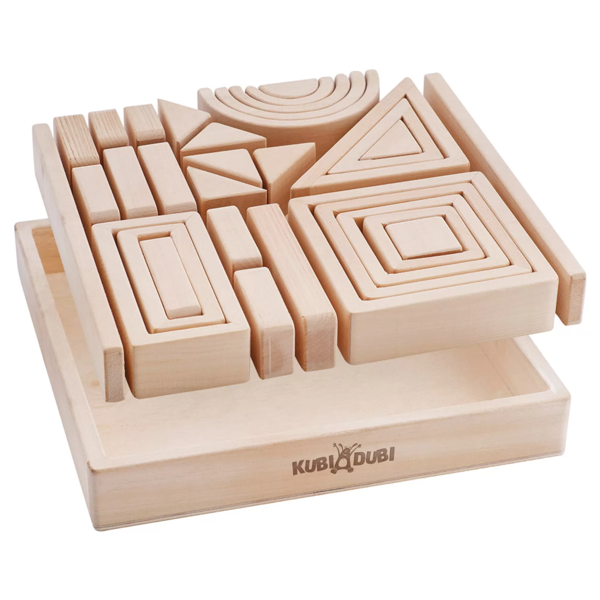 Kubi Dubi Building Blocks-Wooden Building Blocks - Pythagoras