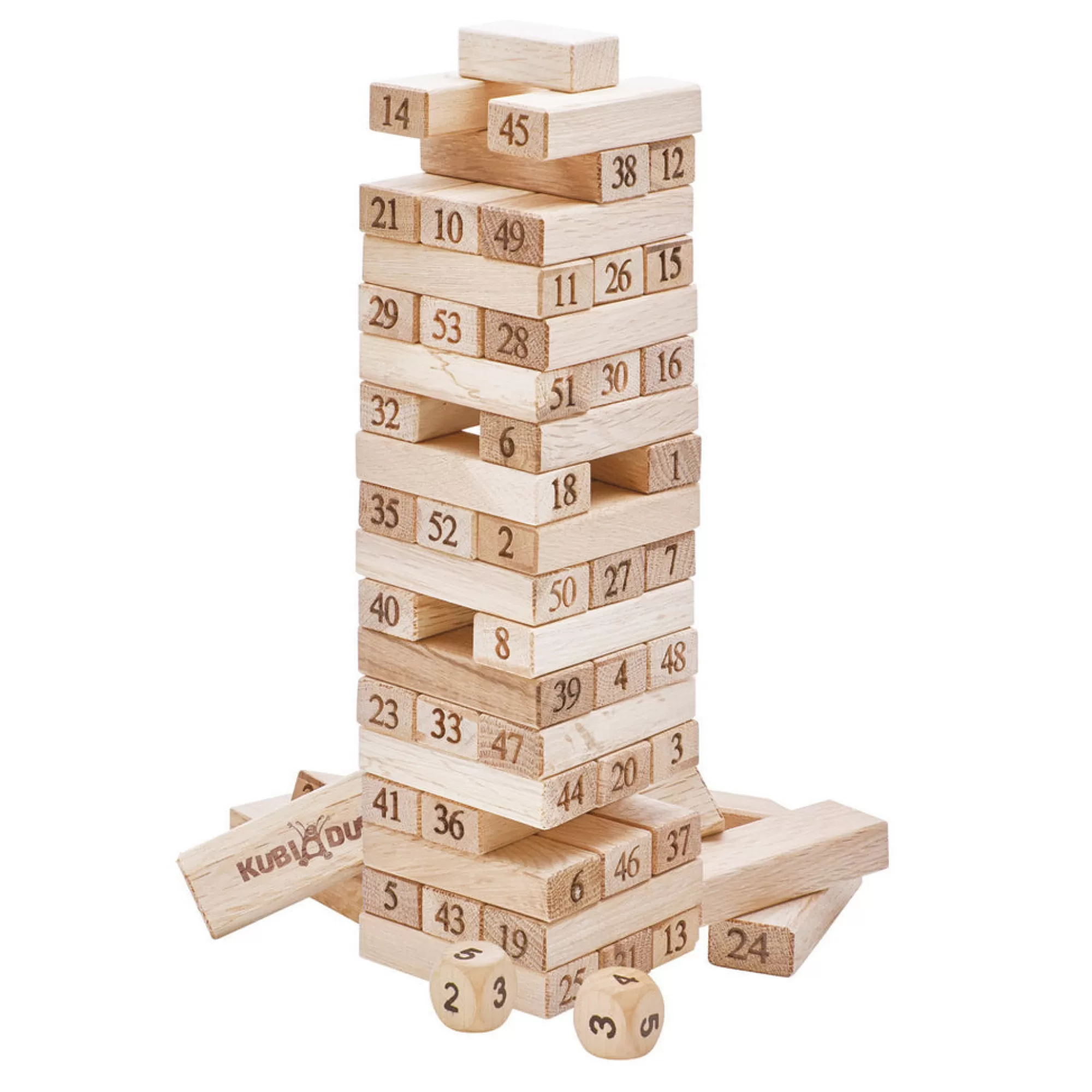 Kubi Dubi Building Blocks-Wooden Building Game - Babylon