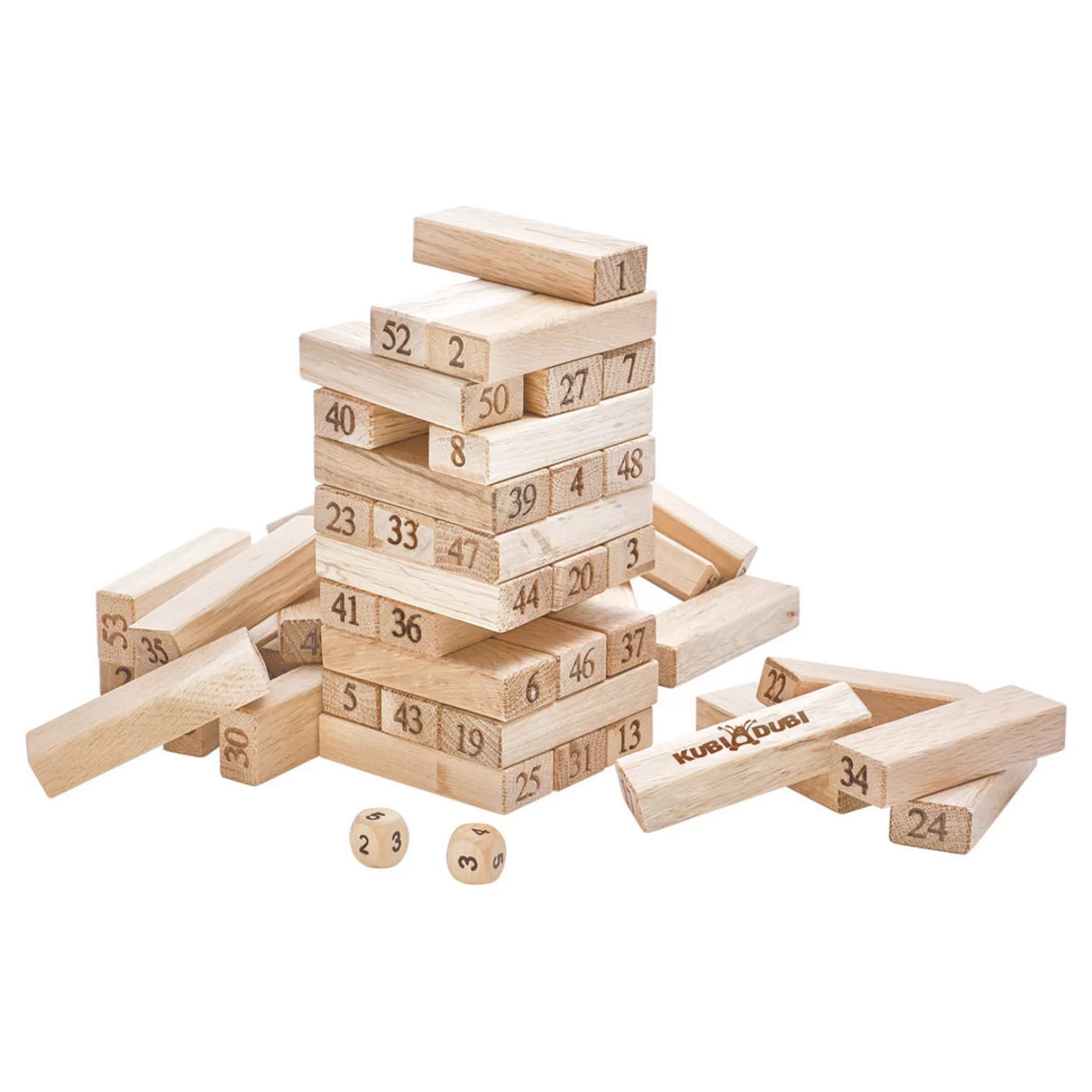 Kubi Dubi Building Blocks-Wooden Building Game - Babylon