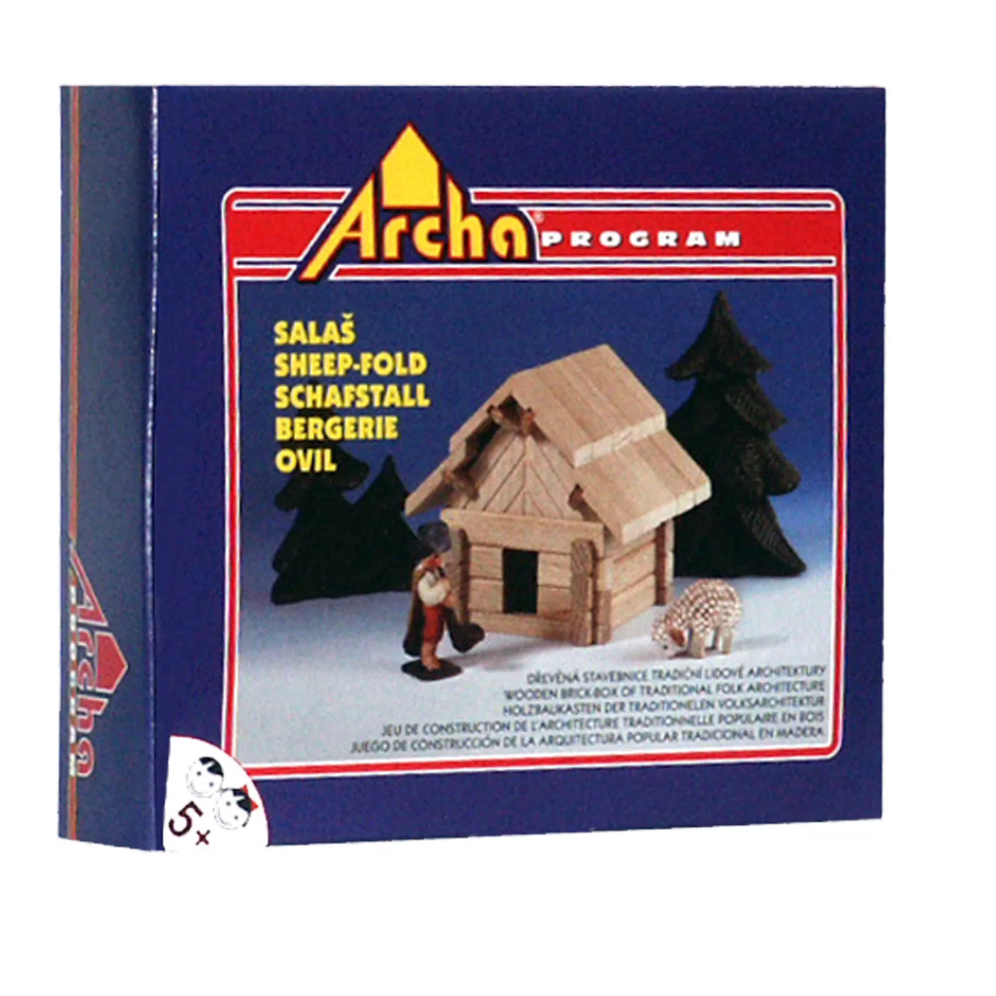 Archa Program Puzzles-Wooden Building Puzzle - The Sheep Hut