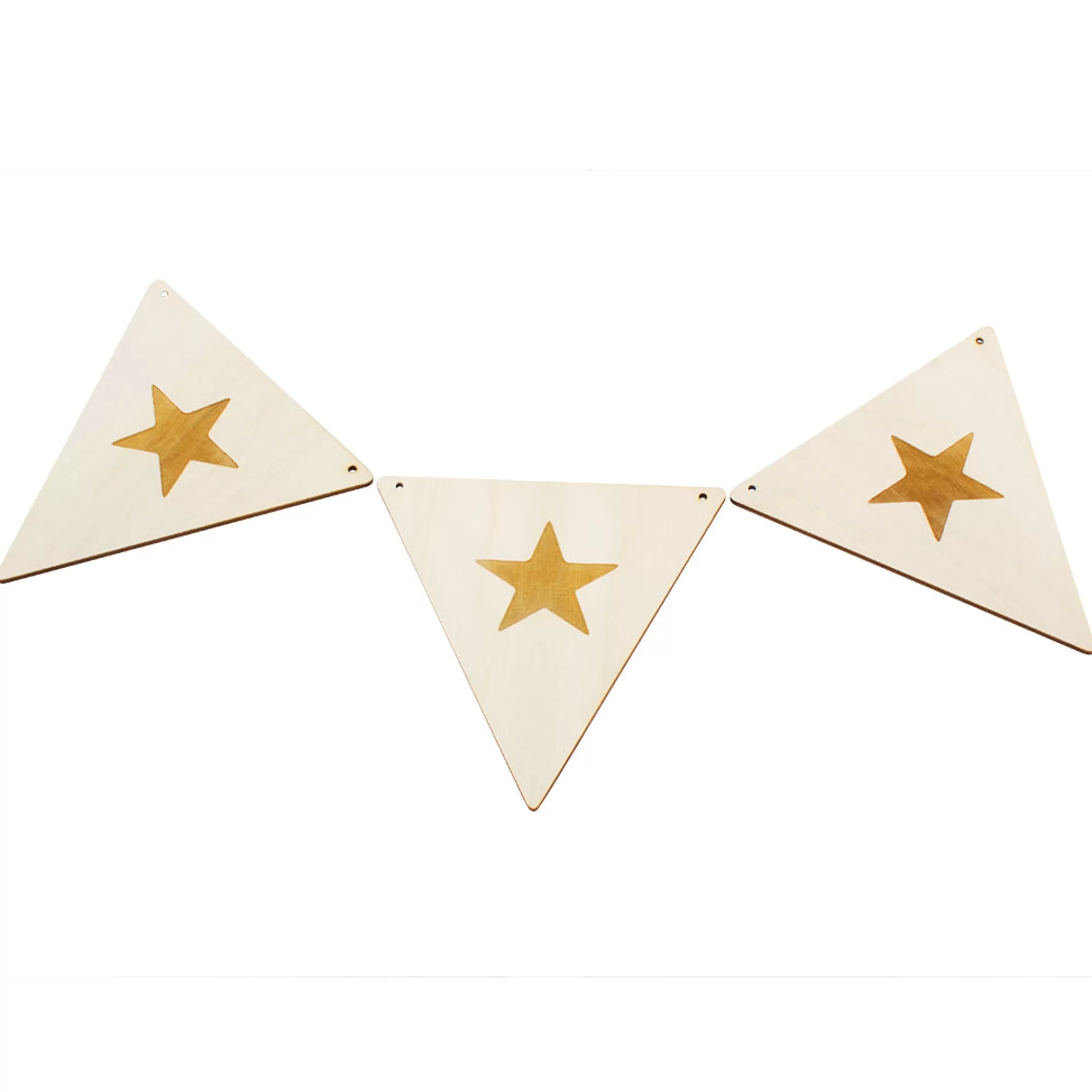 Bartu Bedding & Decor-Wooden Bunting Flags - Stars